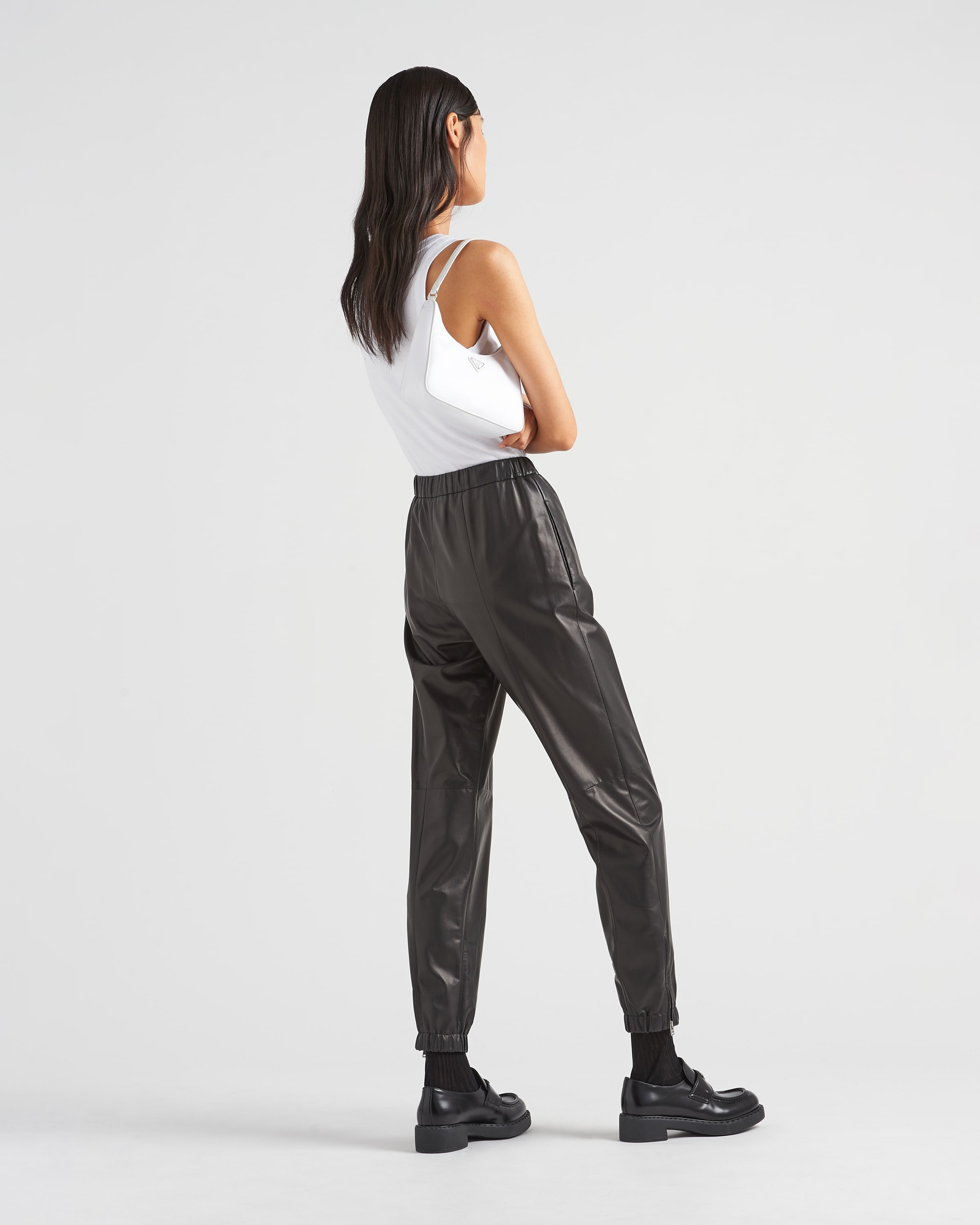 Nappa leather joggers - 5