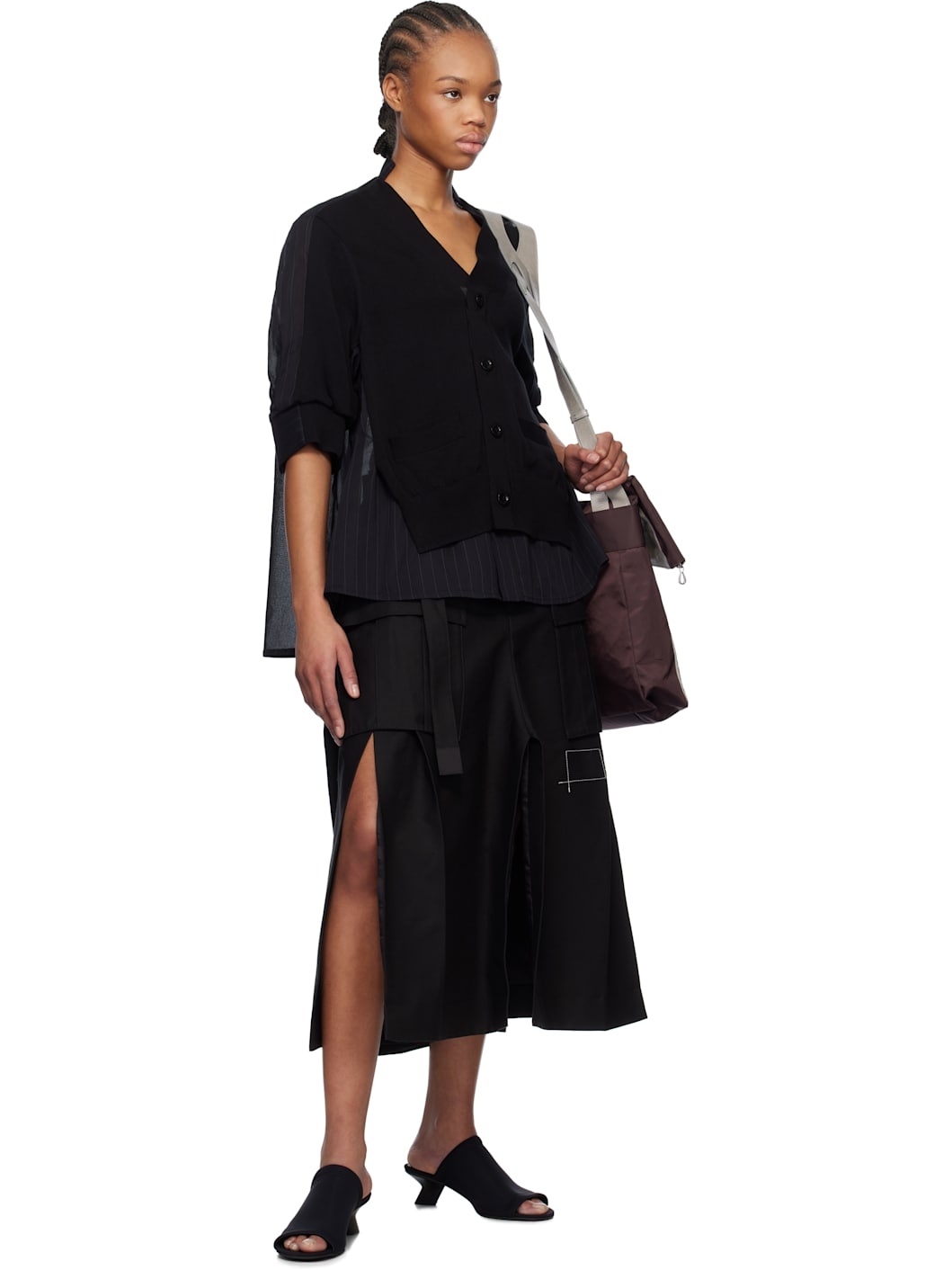 国内より1WEEK【sacai】WTAPS Cotton Back Satin Skirt sacai WTAPS Cotton Back Satin Skirt | REVERSIBLE