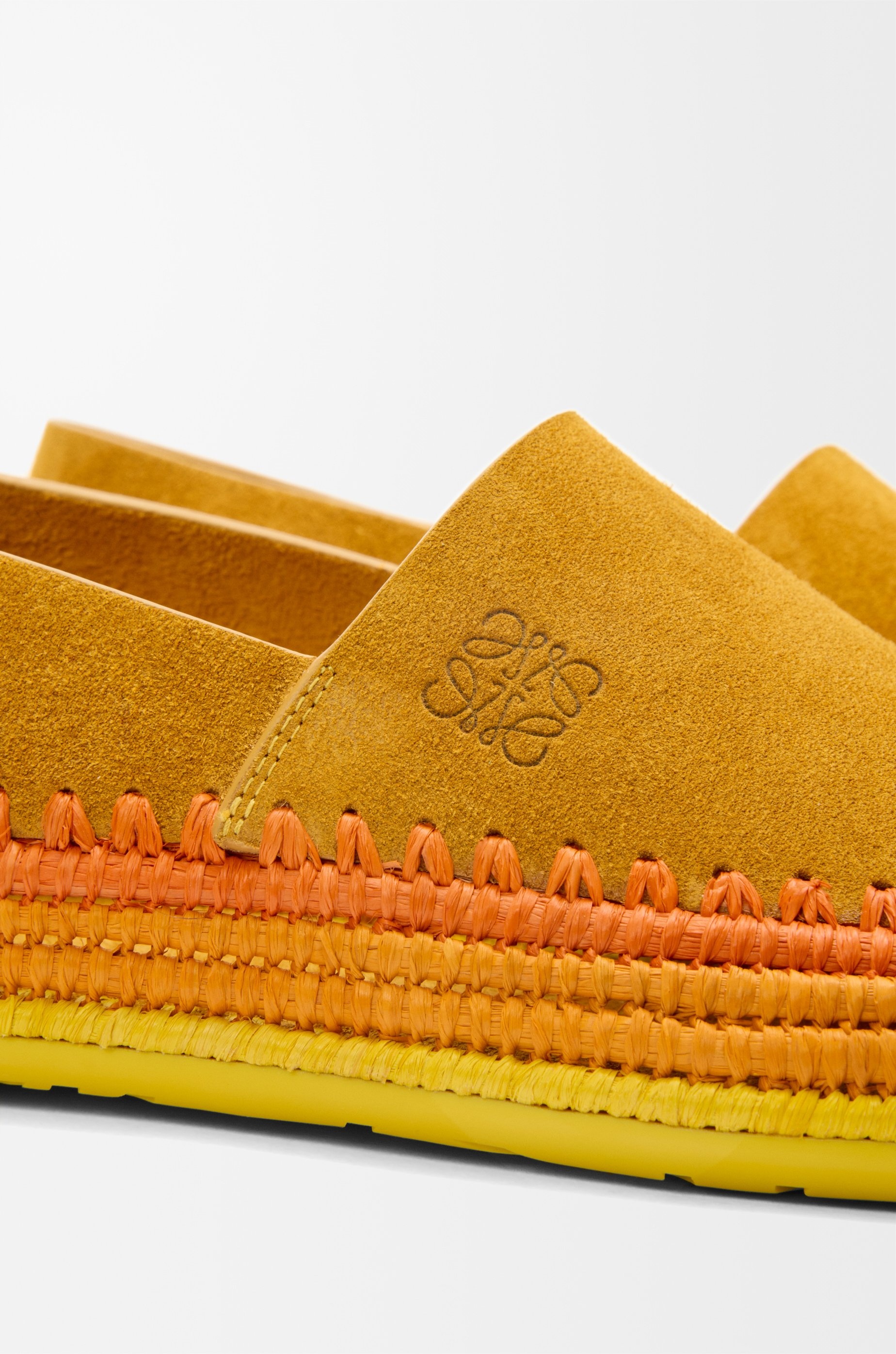 Rio slipper in suede and raffia - 5