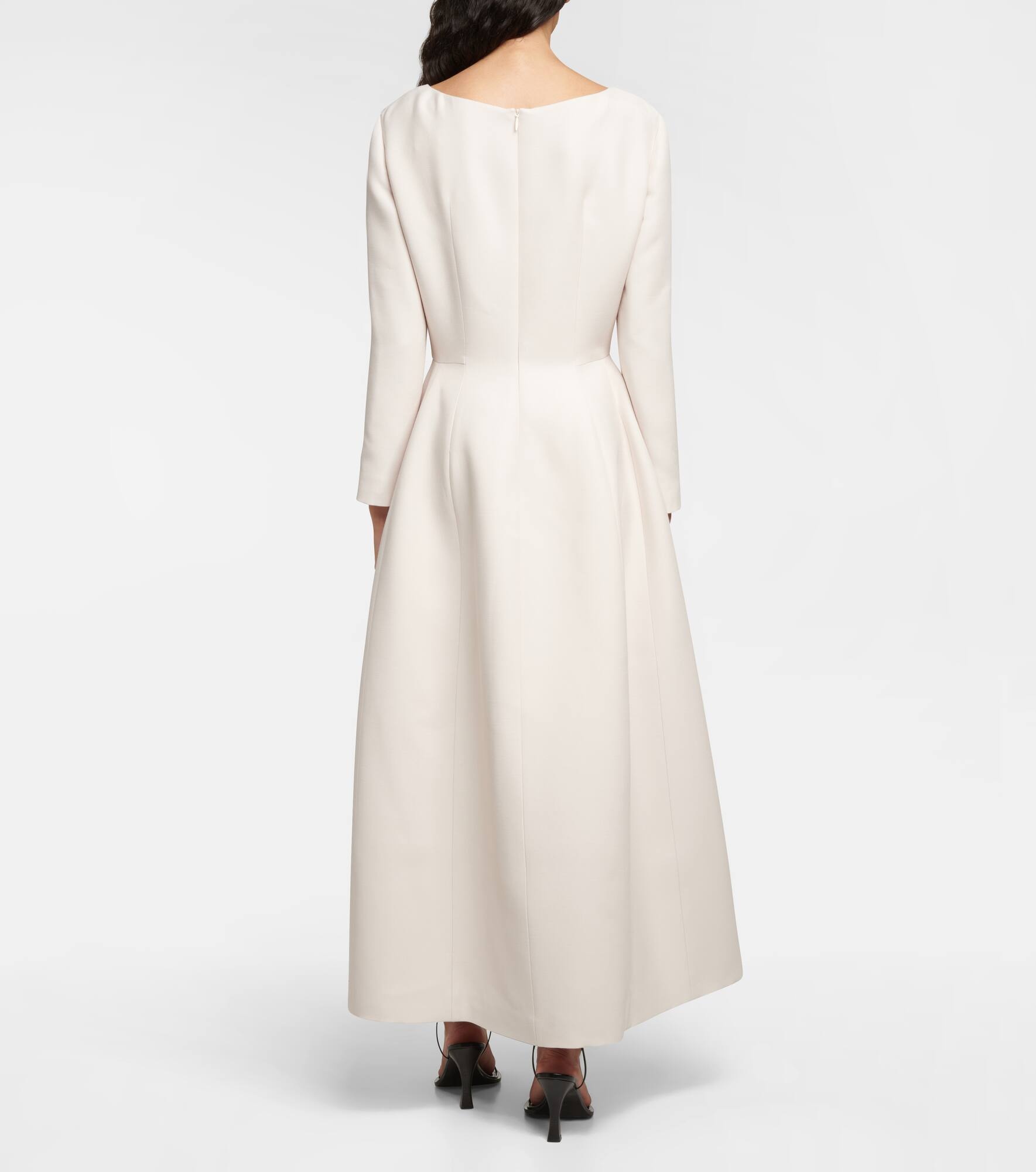 Lilibet wool and silk midi dress - 3