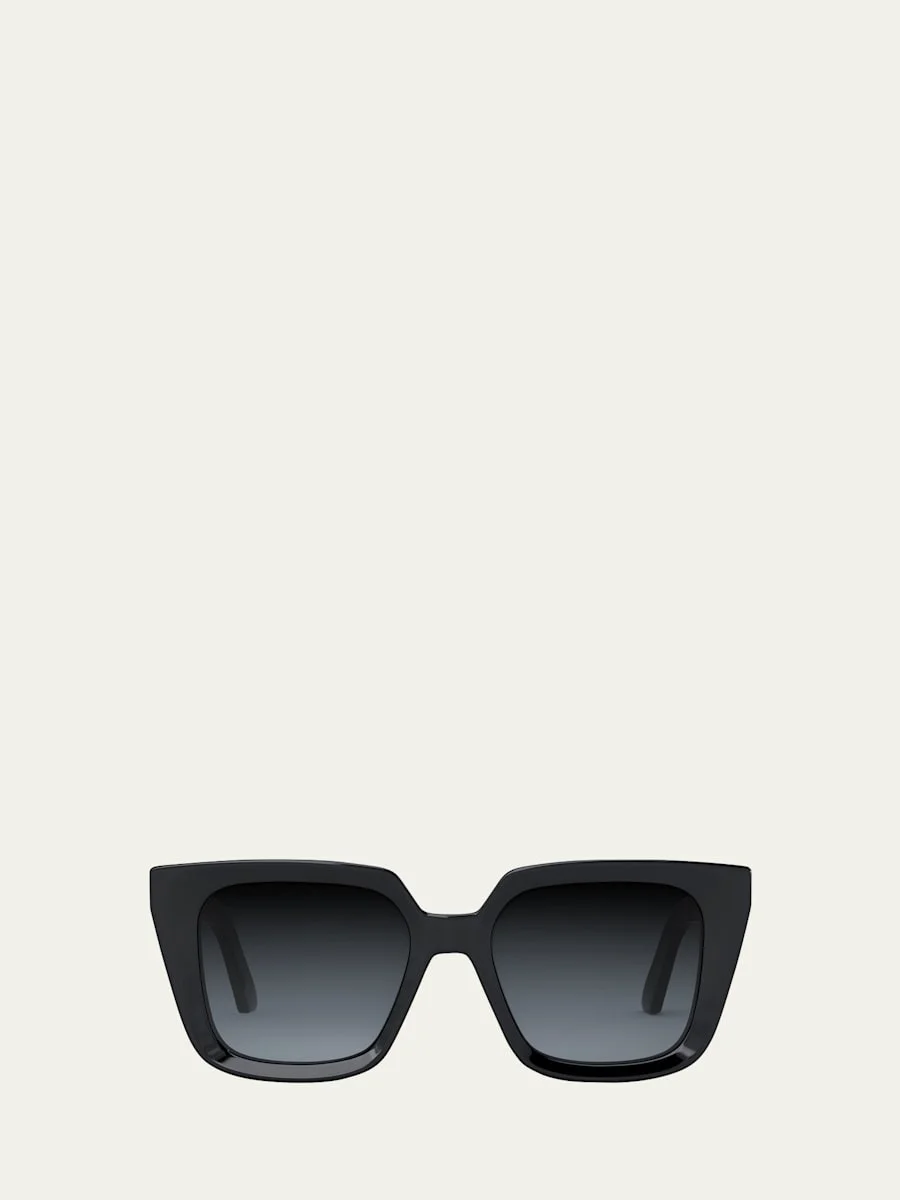 Beveled Square Acetate Sunglasses - 1