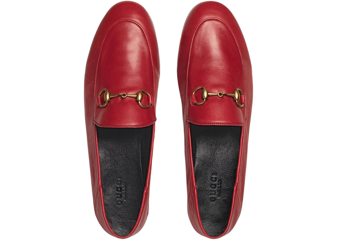 Gucci Horsebit Slip On Loafer Red Leather - 3