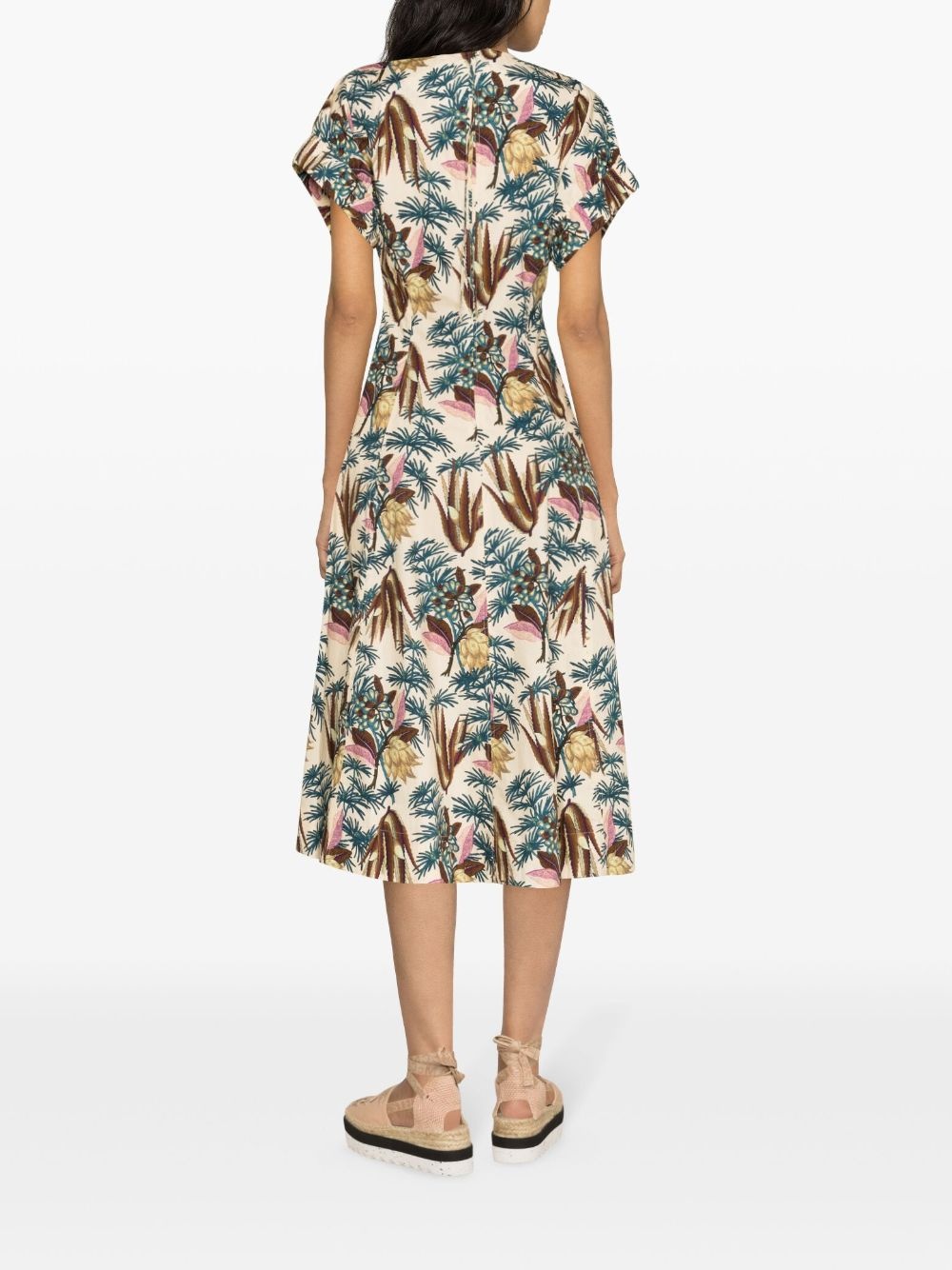 Devon floral-pattern dress - 4