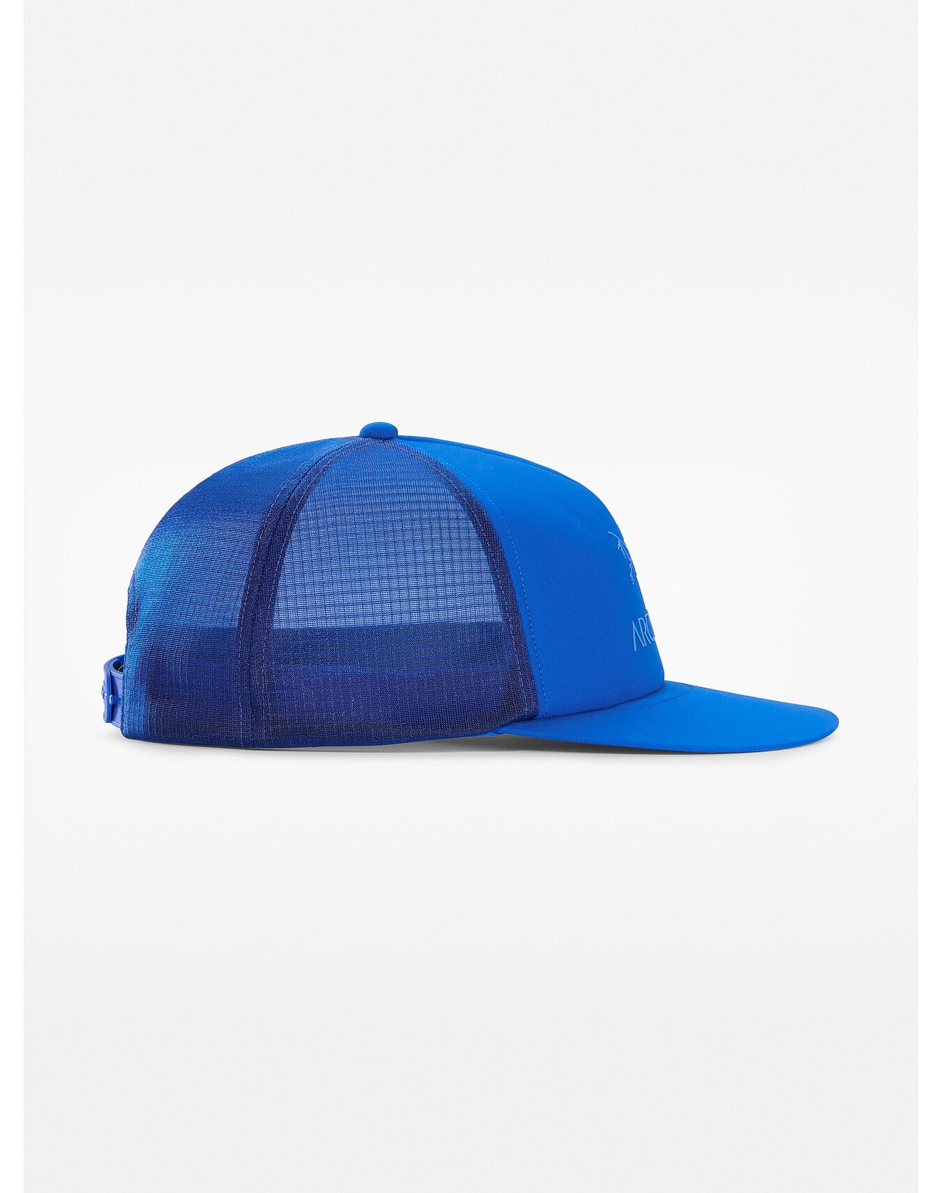 Logo Flat Brim Trucker Hat - 4