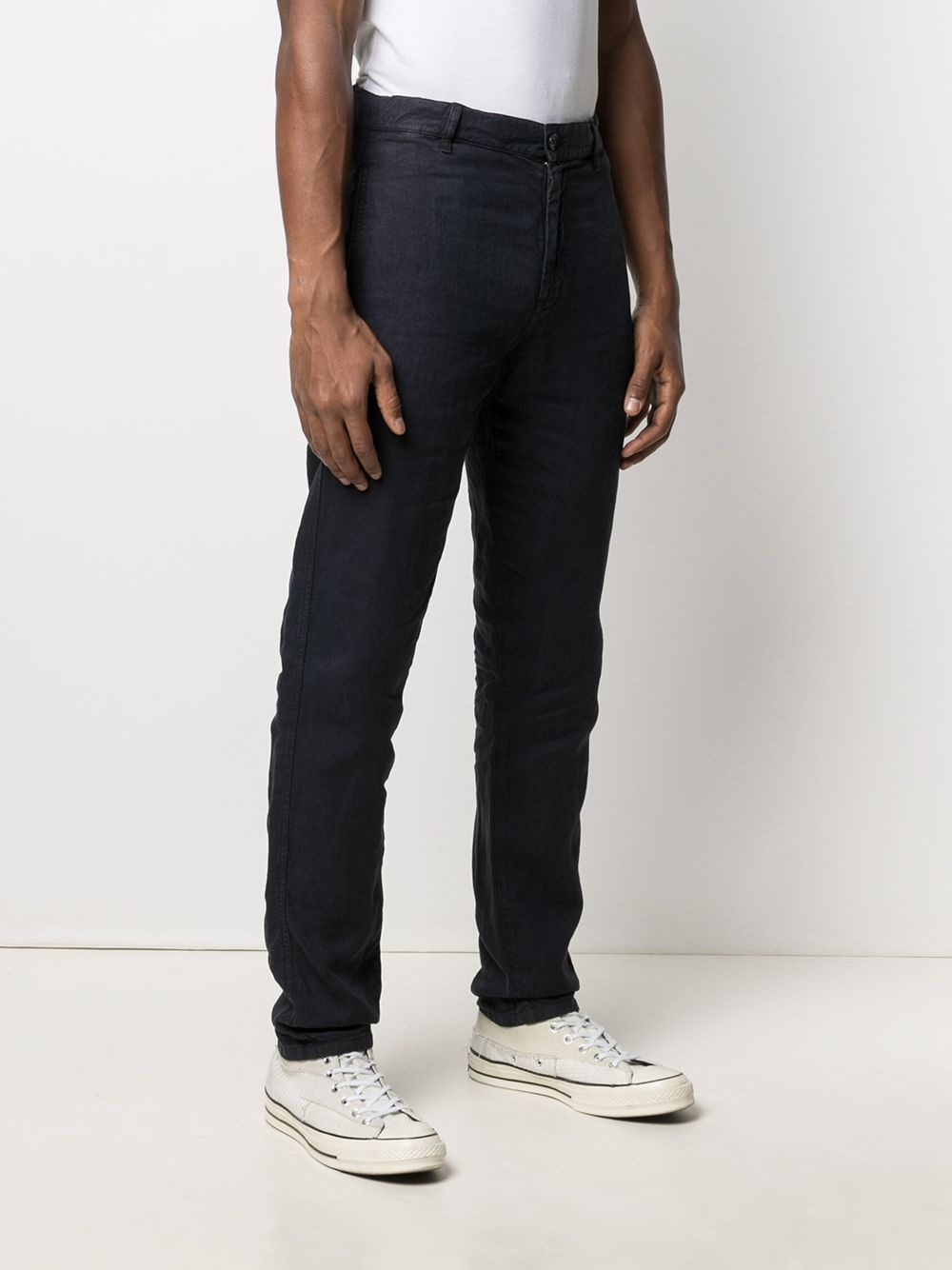 straight-leg velvet trousers - 5