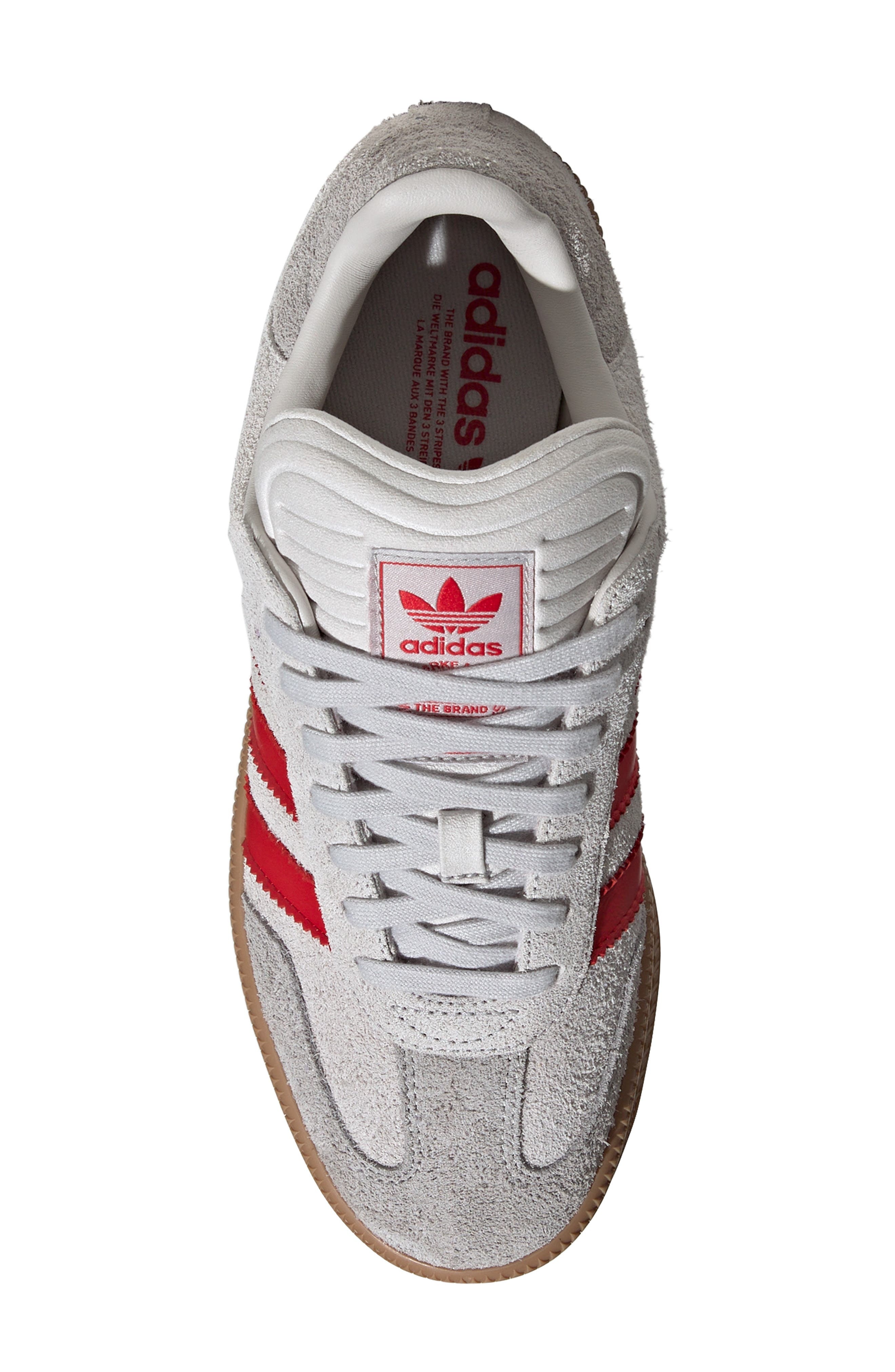 adidas Gender Inclusive Samba XLG Sneaker in Grey/Better Scarlet/Gum at Nordstrom - 4