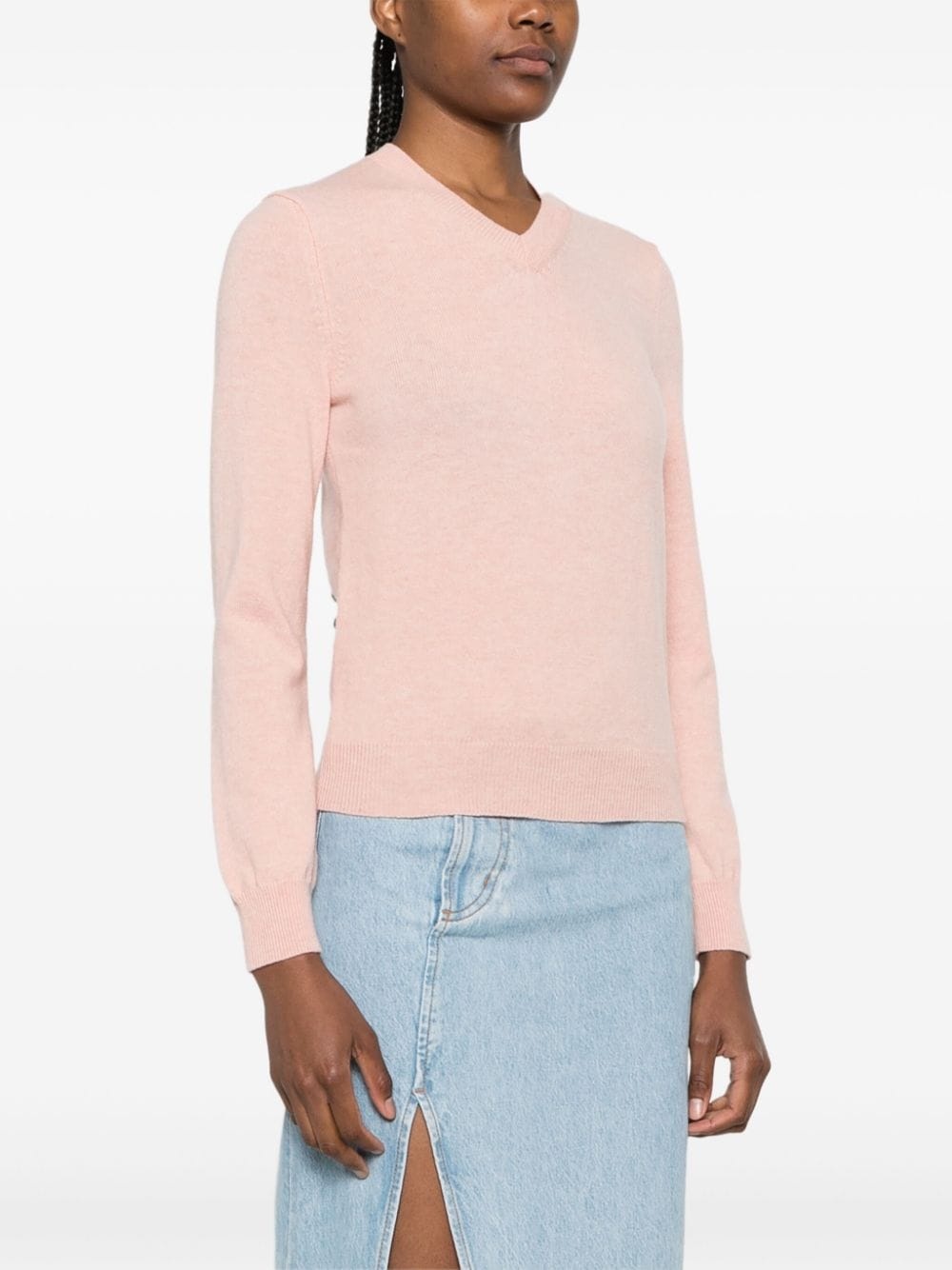 heart logo wool jumper - 3