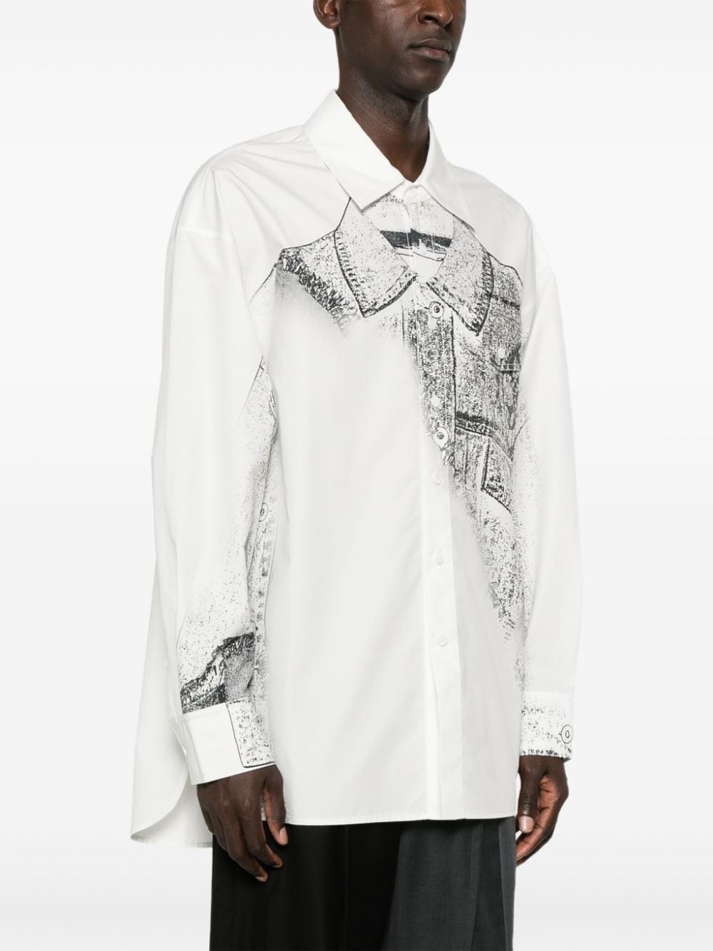 trompe l'oeil-print shirt - 3