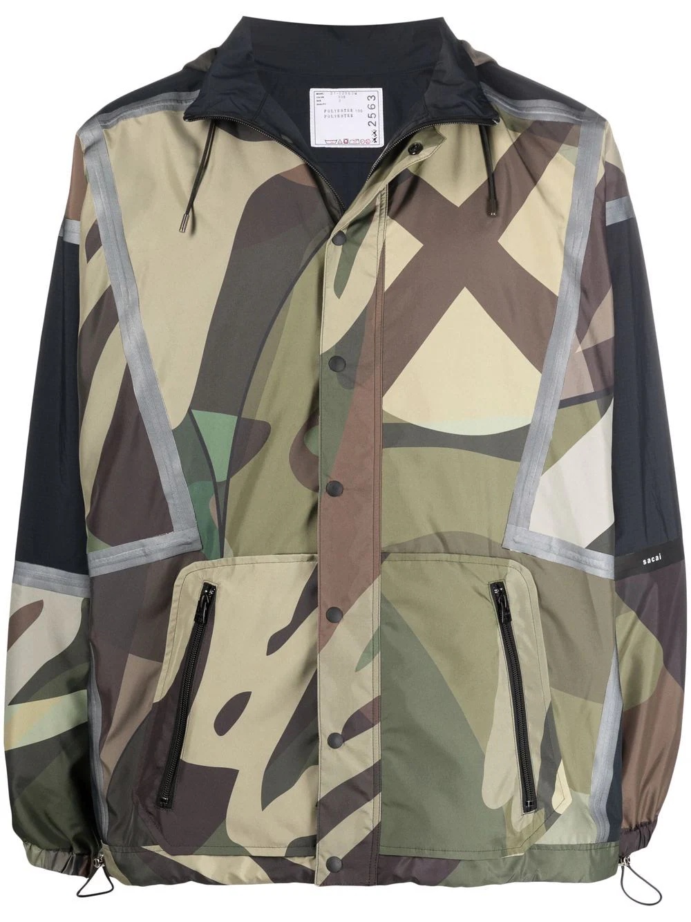 camoflauge bonded-seam lightweight jacket - 1