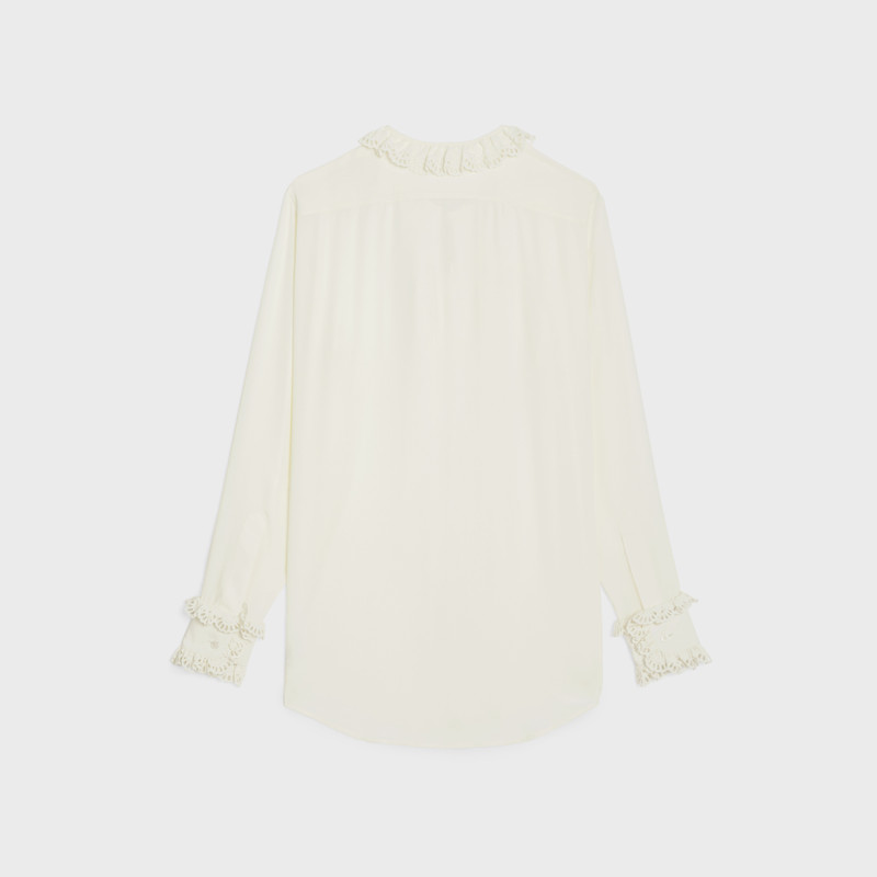 CELINE romy shirt in silk crepe and acetate outlook