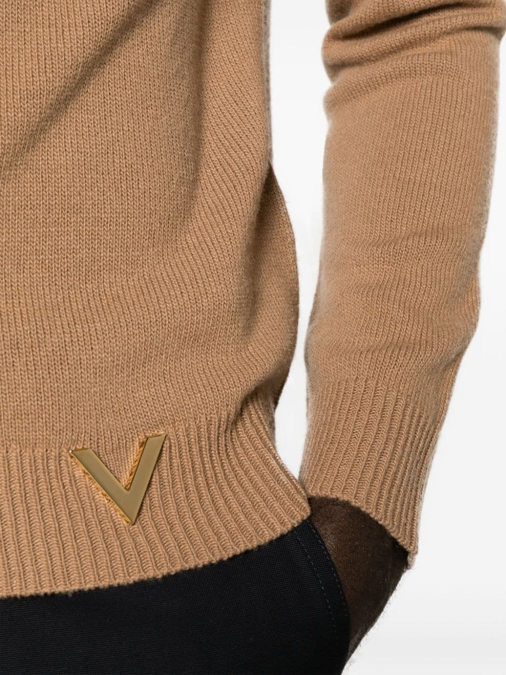 VLogo virgin wool jumper - 5