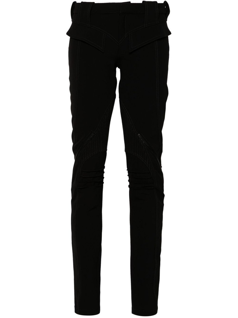 zipped scuba trousers 1