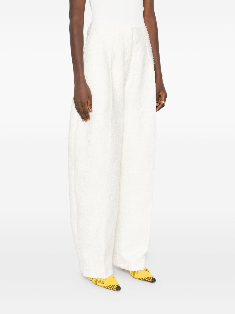 Le Curvo tweed trousers - 3