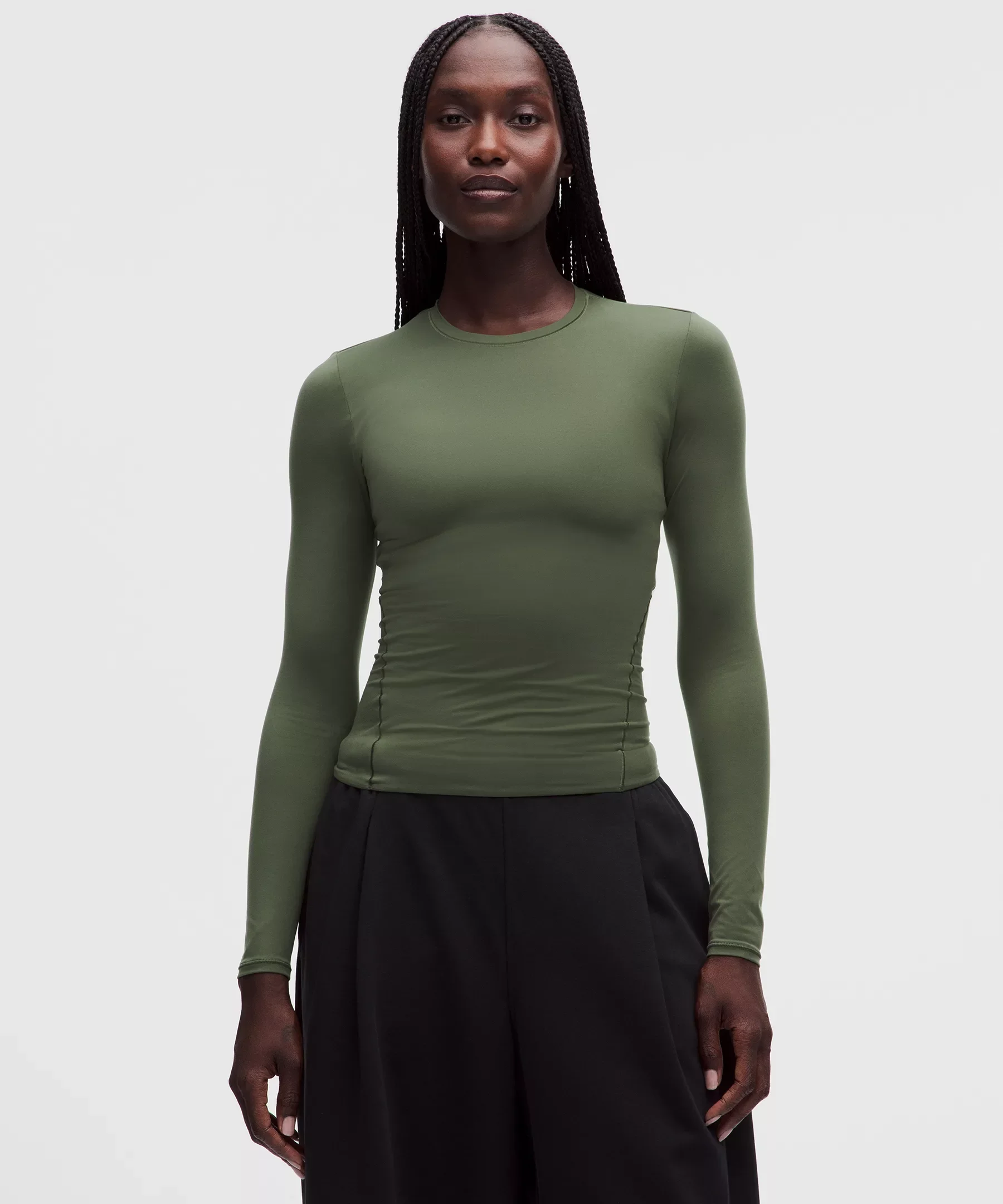 Wundermost Ultra-Soft Nulu Crewneck Long-Sleeve Shirt - 1