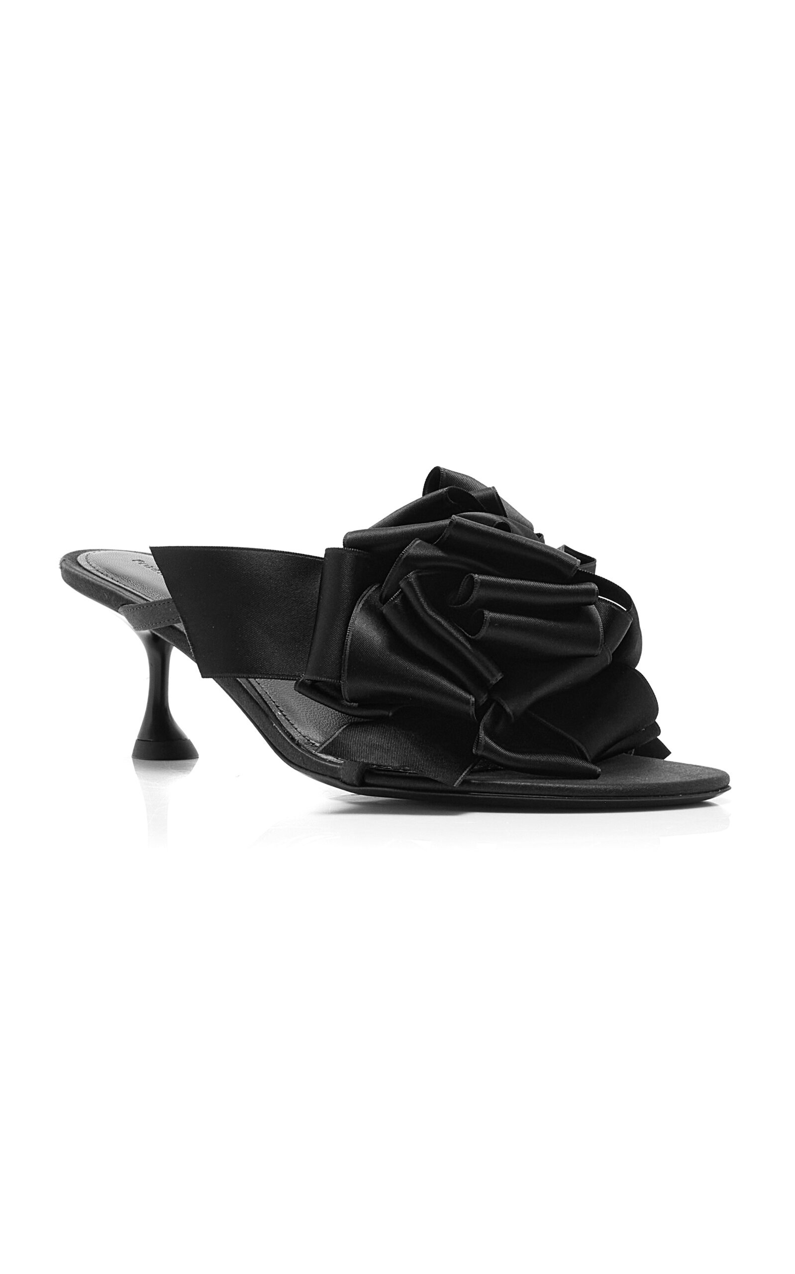 Tee Souvenir Satin Sandals black - 4