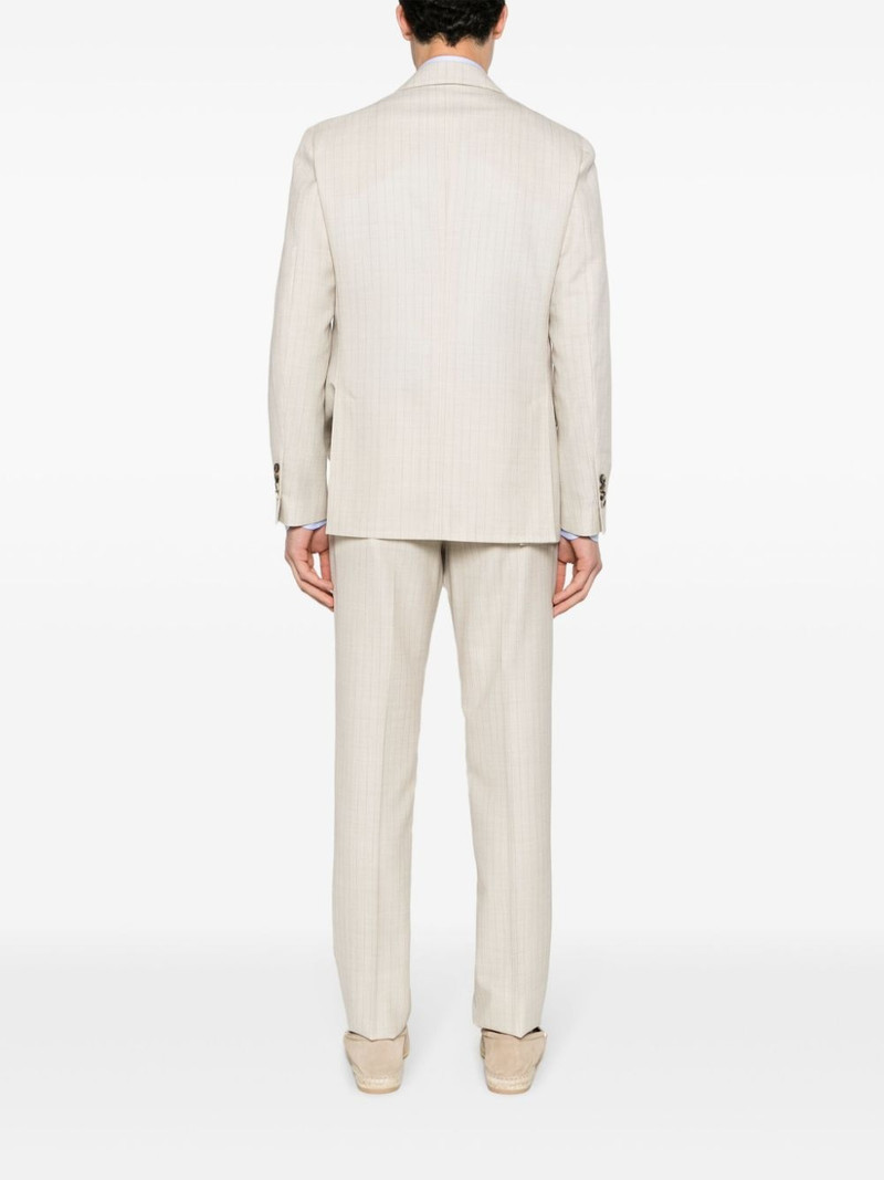 pinstriped lightweight-wool suit 4