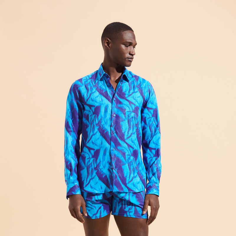 Vilebrequin Men Linen Shirt Les Draps Froissés outlook