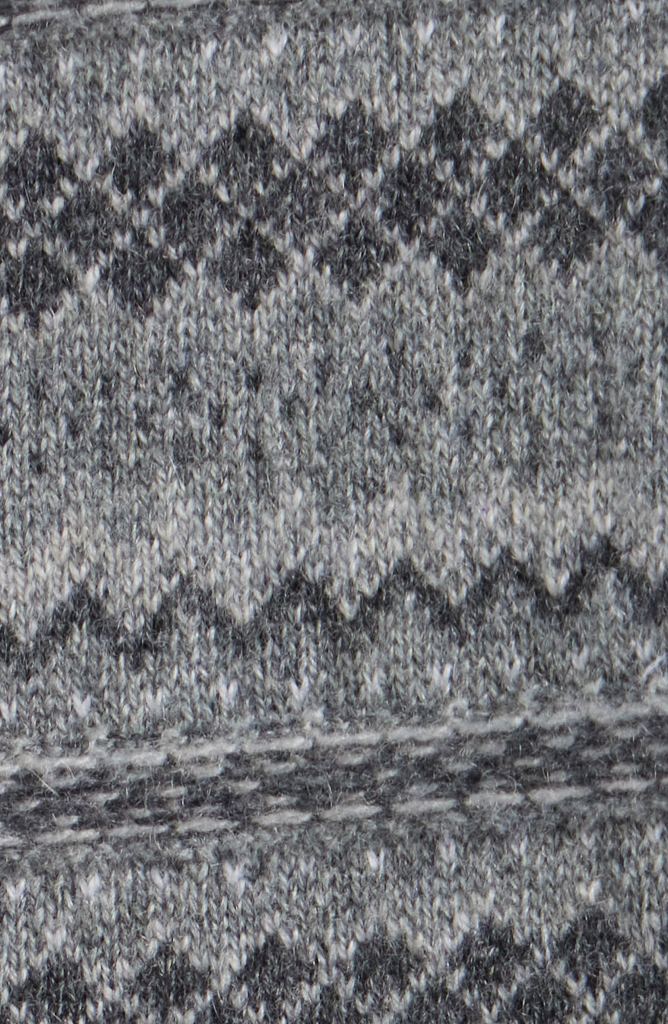 Thom Browne Fair Isle Float Jacquard Cashmere Sweater in Light Grey at Nordstrom - 6