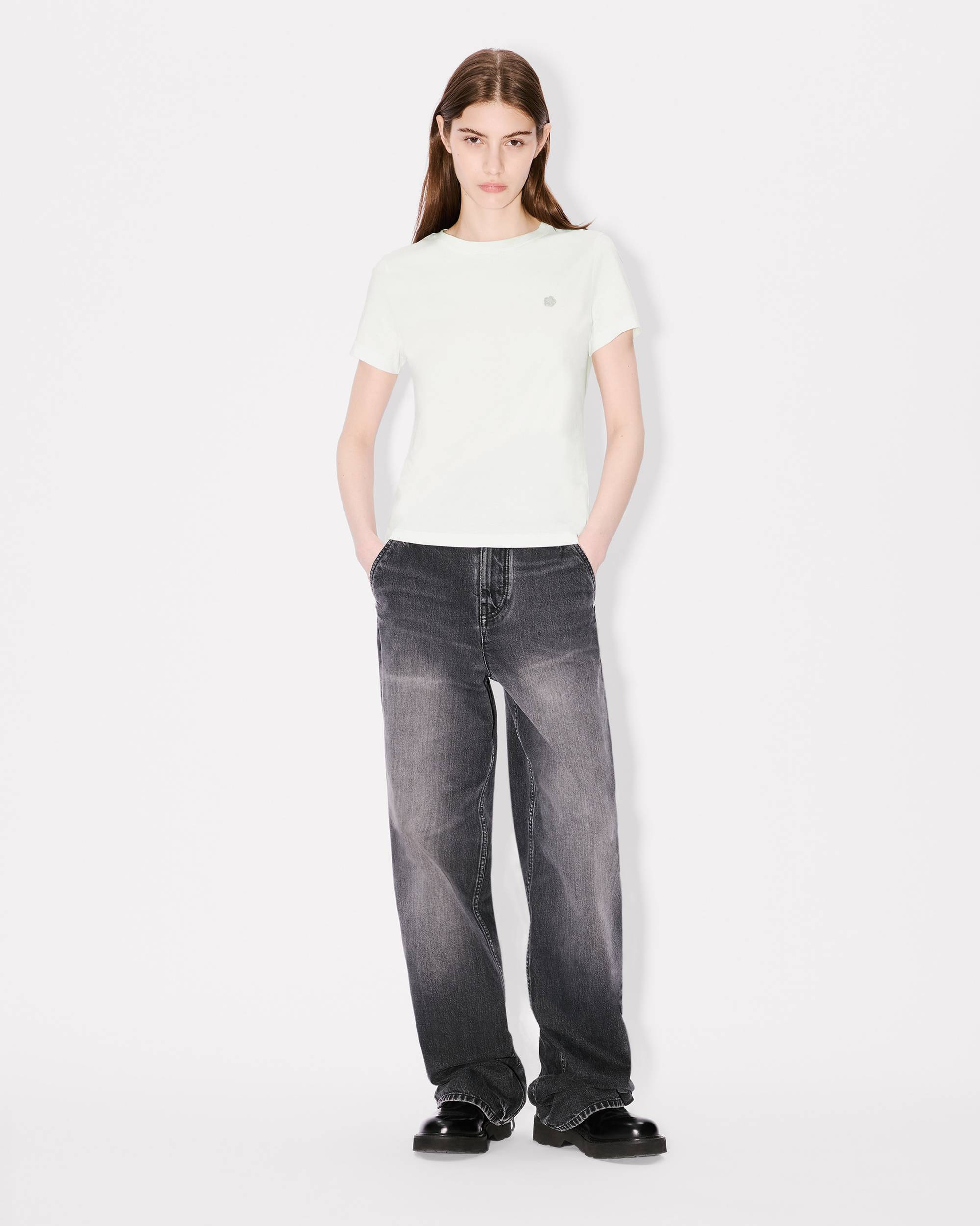'Boke Flower' embroidered T-shirt in cotton - 5