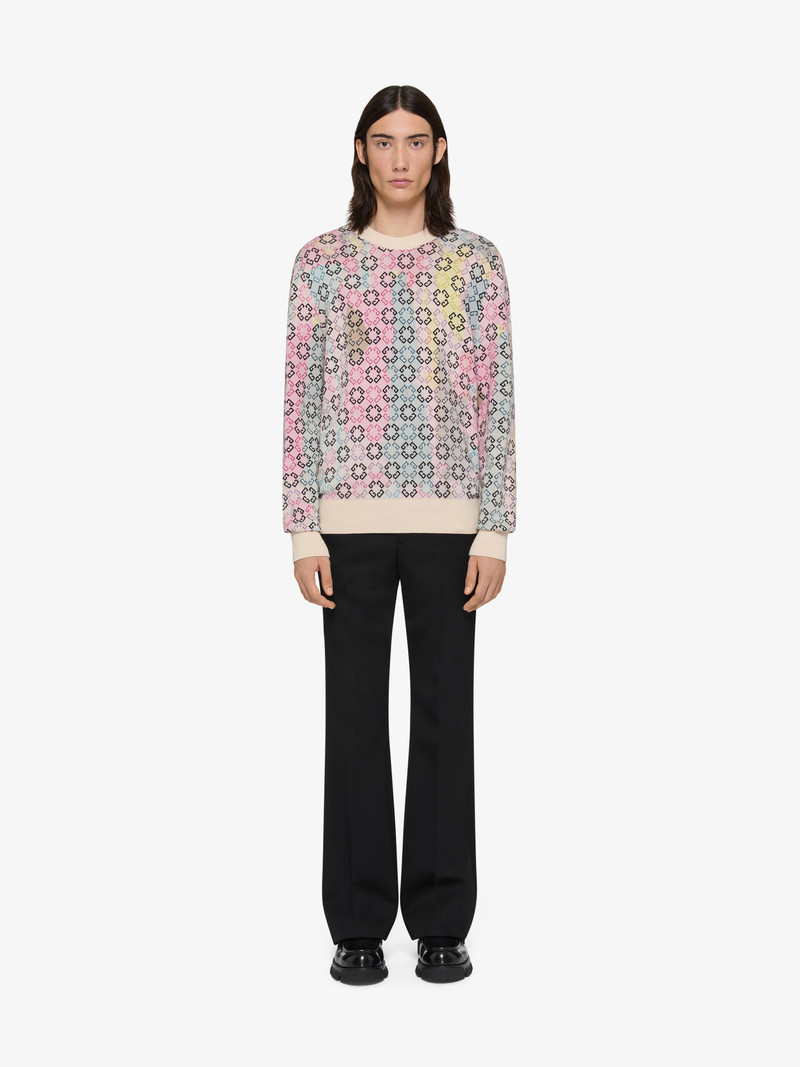 Givenchy MULTICOLOR SWEATER IN MONOGRAM 72 COTTON outlook
