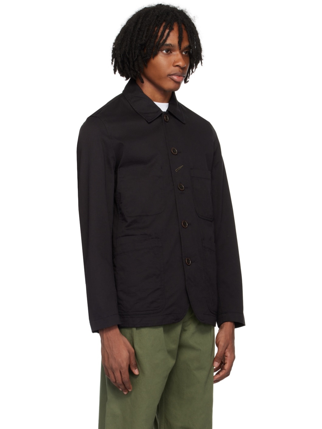 Black Patch Pocket Jacket - 2