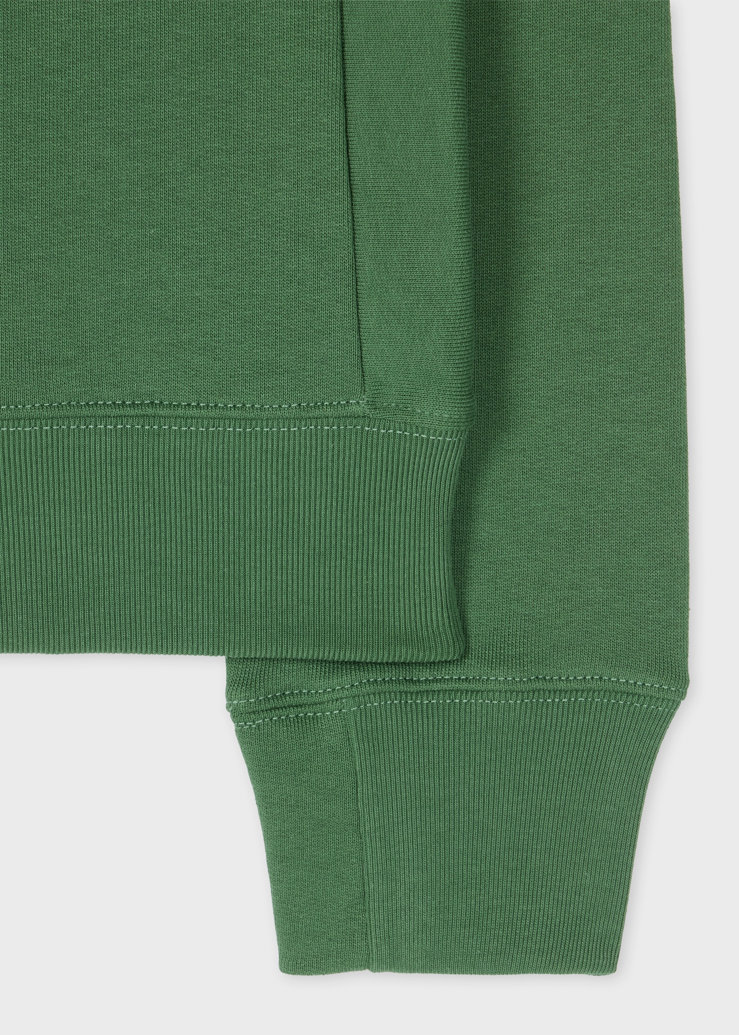Forest Green Zebra Logo Organic Cotton Sweatshirt - 2