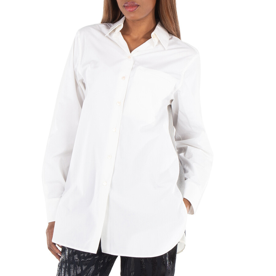 Stella McCartney White Horse Print Insert Shirt - 2
