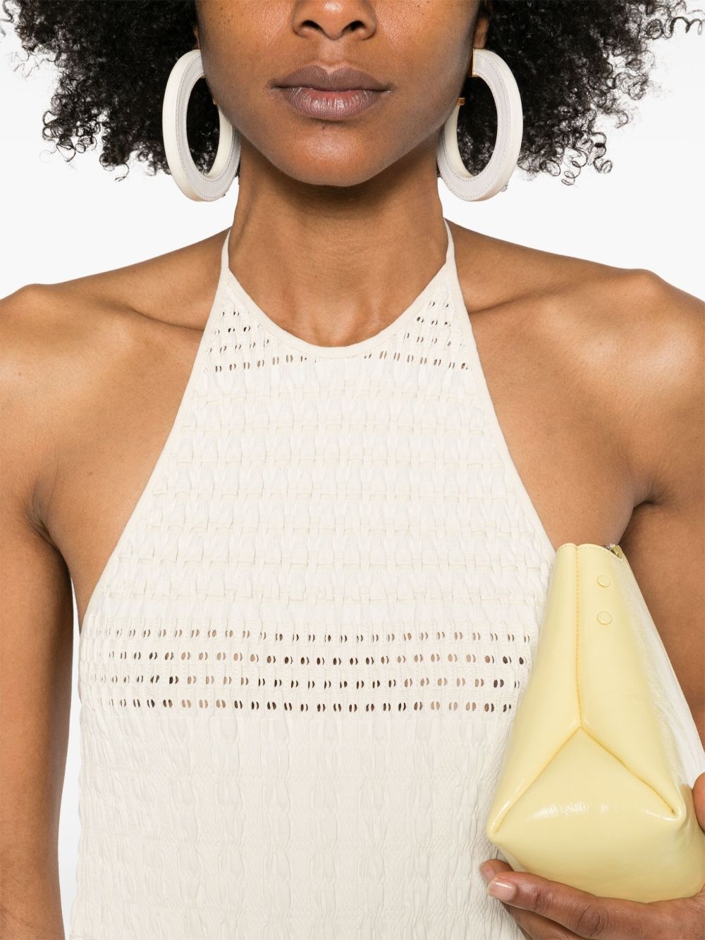 textured midi dress - 5