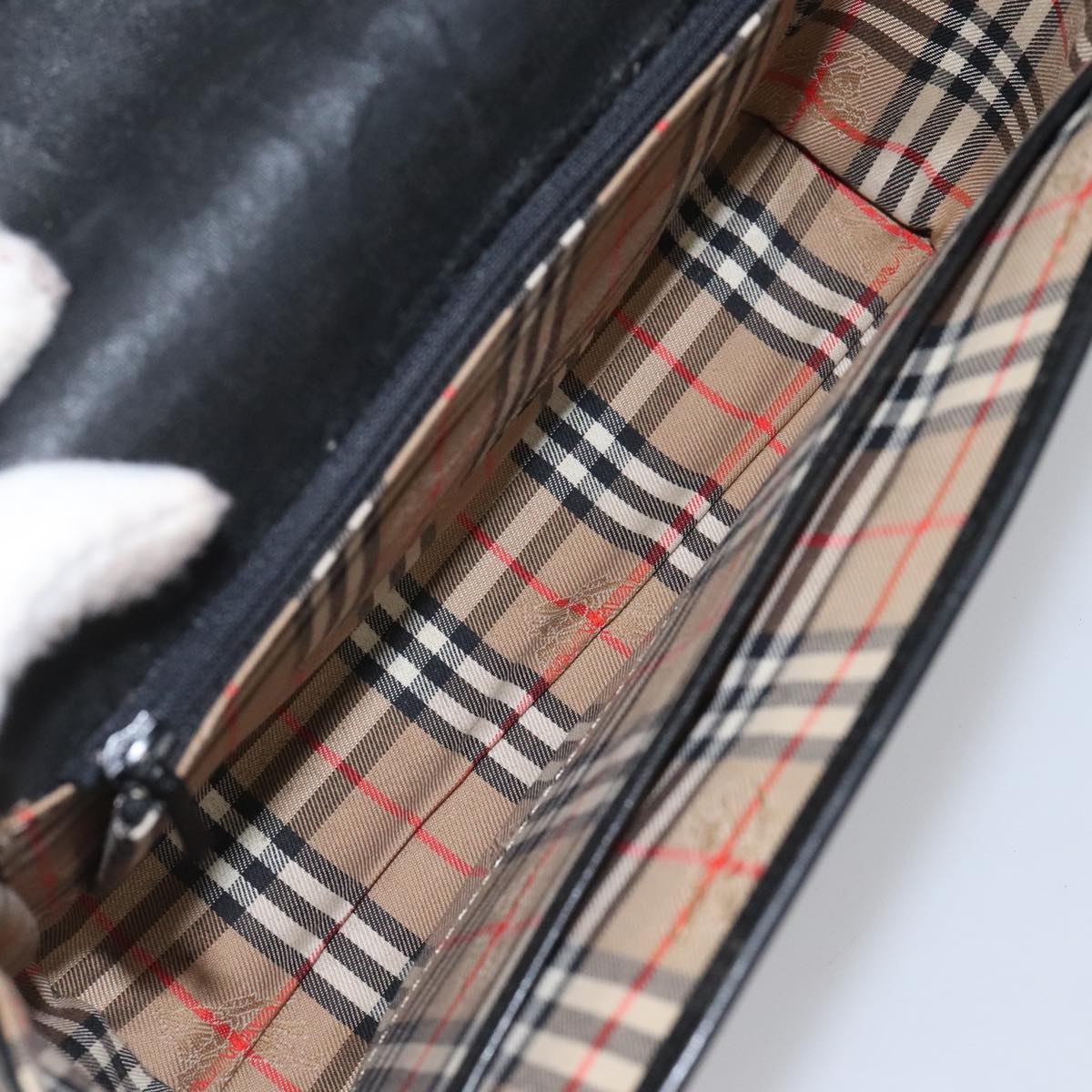 Burberry Shoulder Bag Leather Black - 11