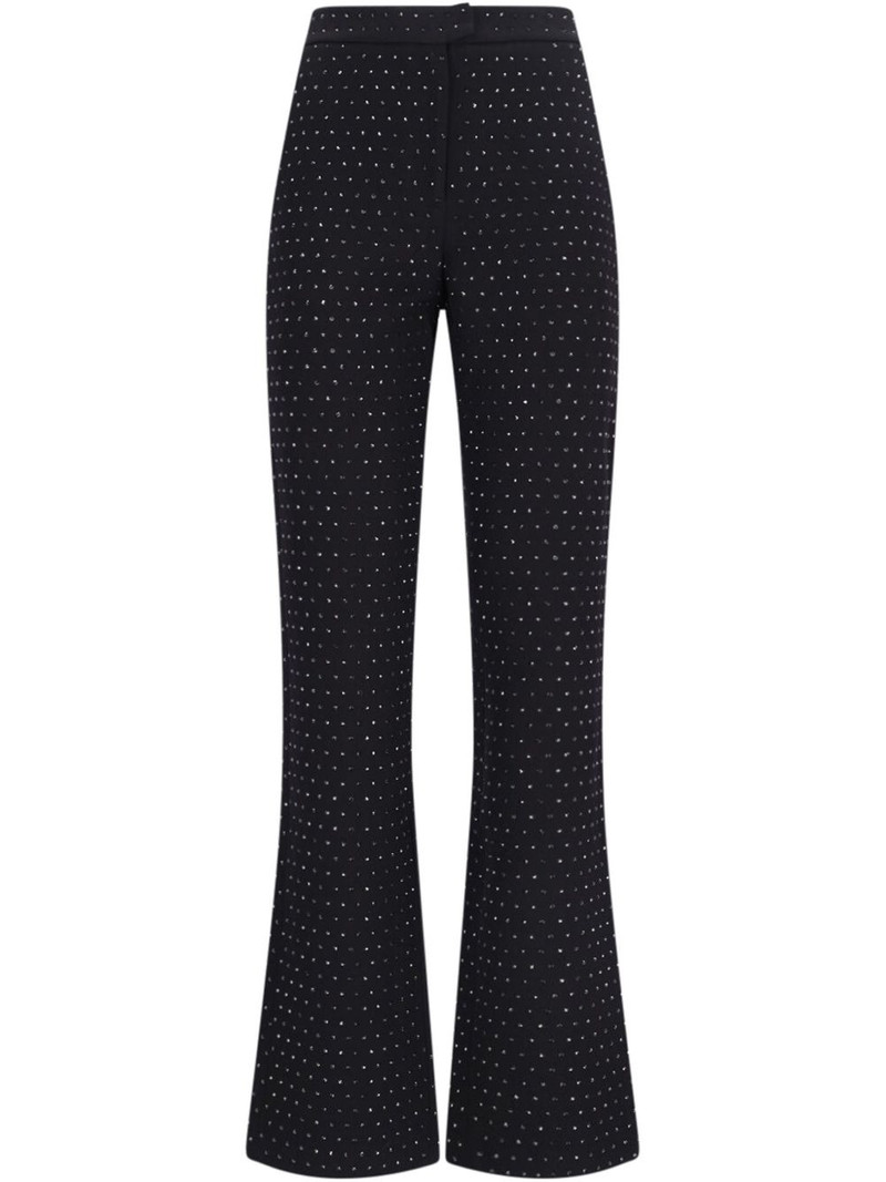 crystal-embellished straight trousers 1