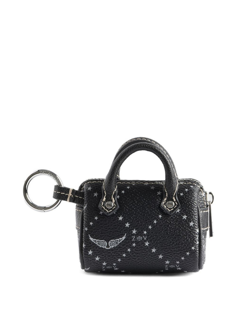 logo-print bag-shap keyring 3