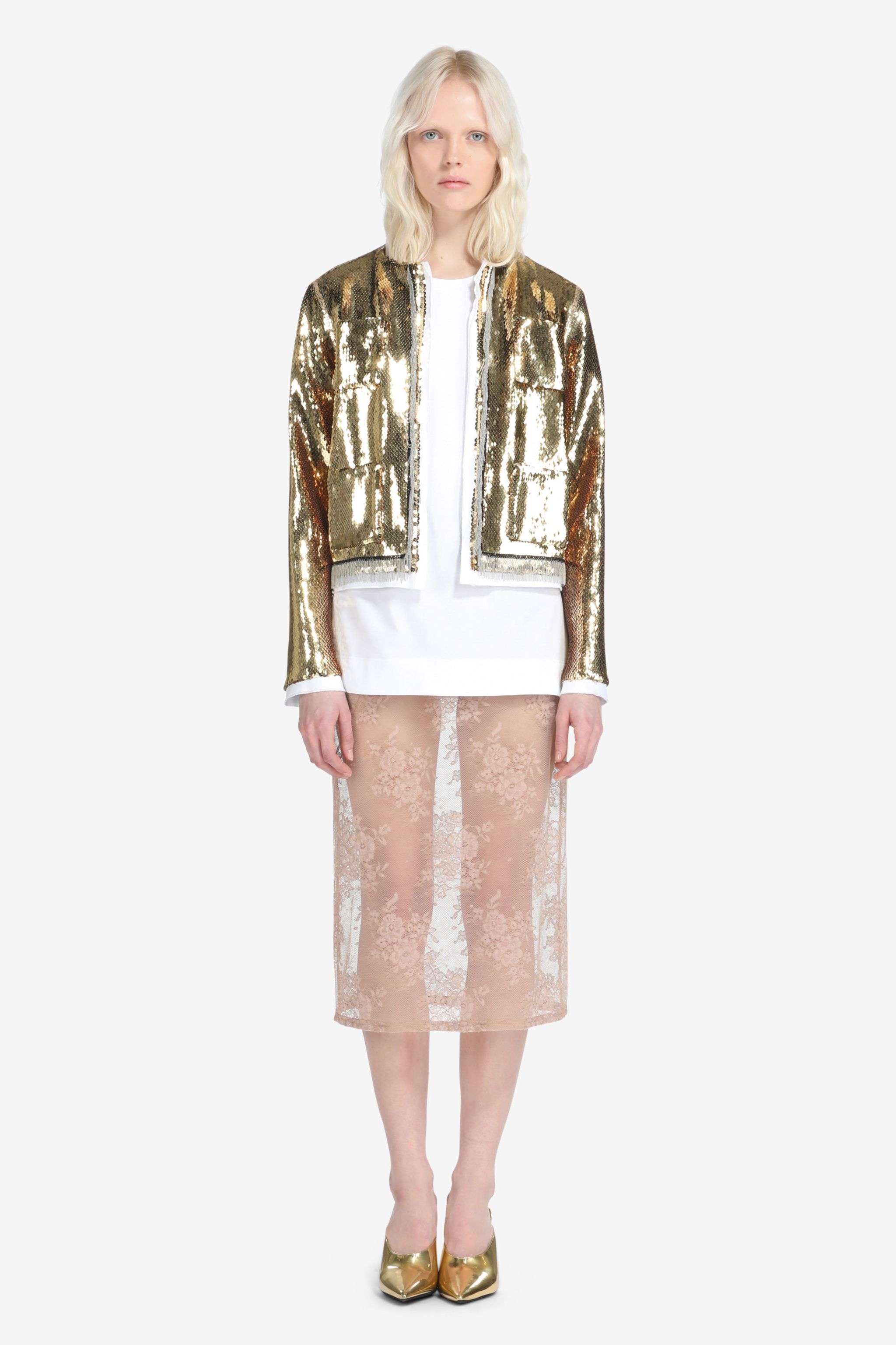 SEQUIN-EMBELLISHED JACKET - 4