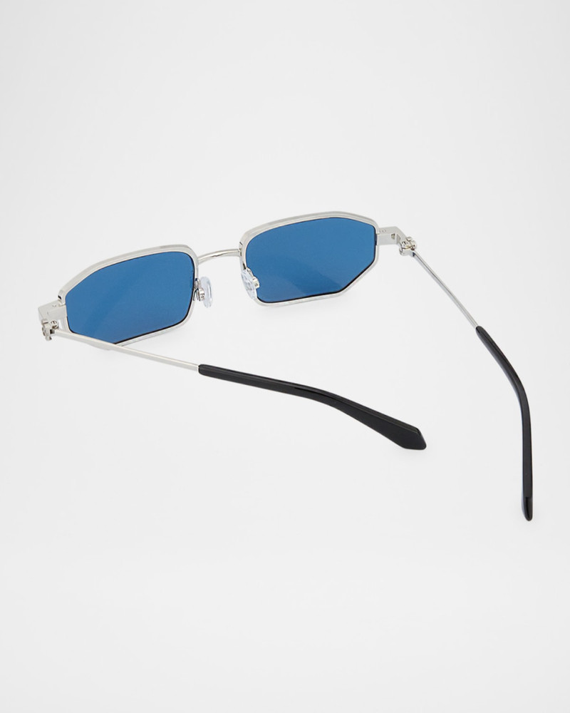Off-White Men's Loa Metal Rectangle Sunglasses outlook