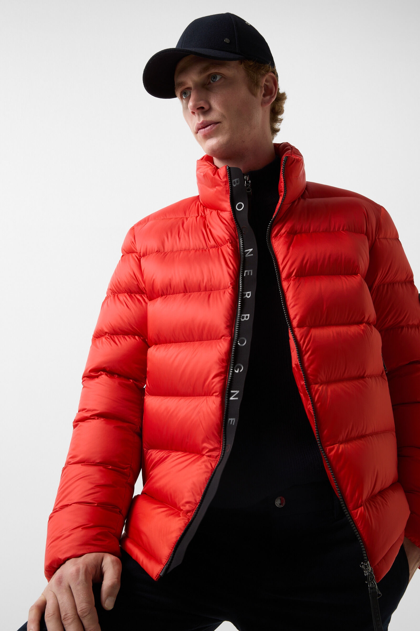 Hugh Down jacket in Red - 6