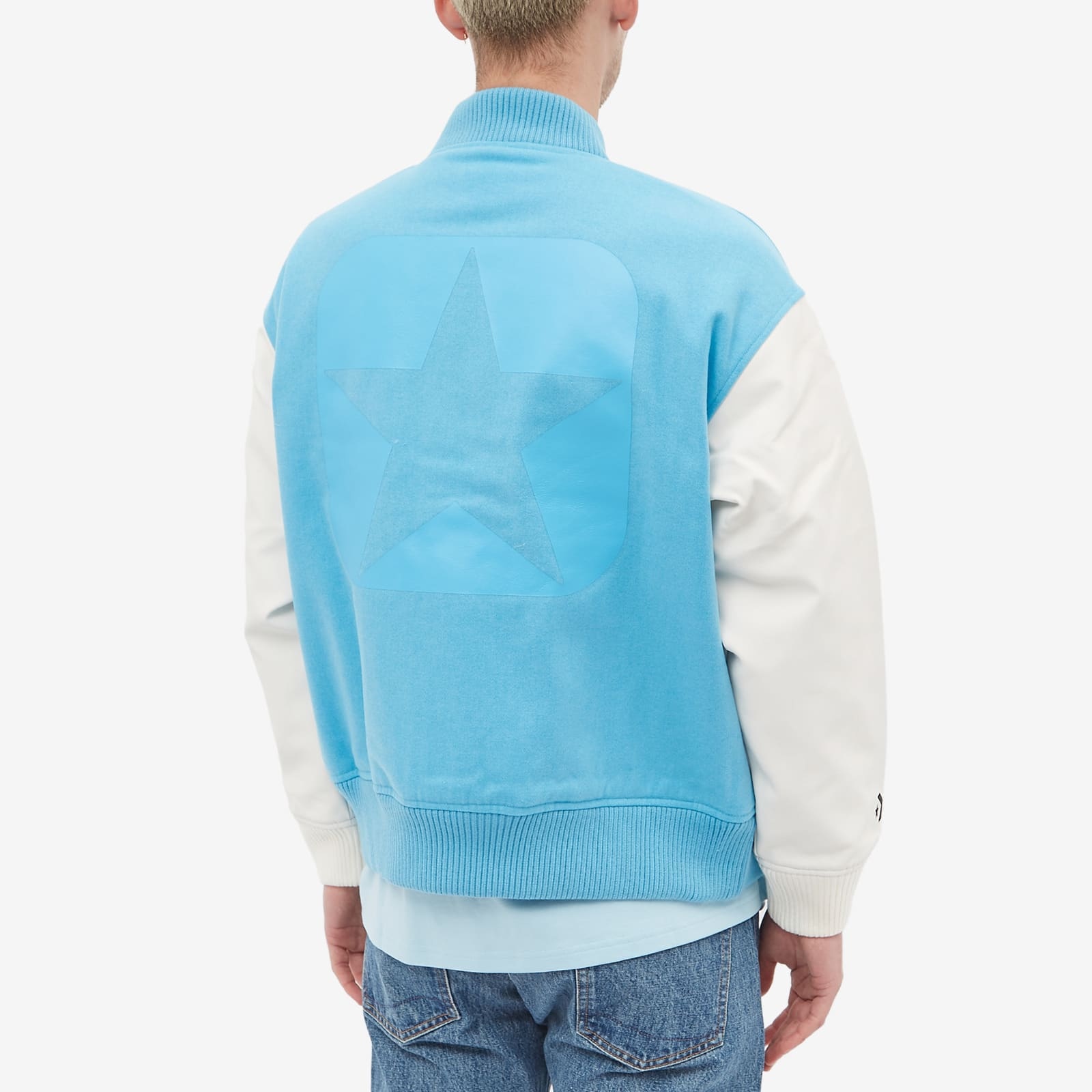 Converse x FRGMT Varsity Jacket - Aquarius Powder Blue