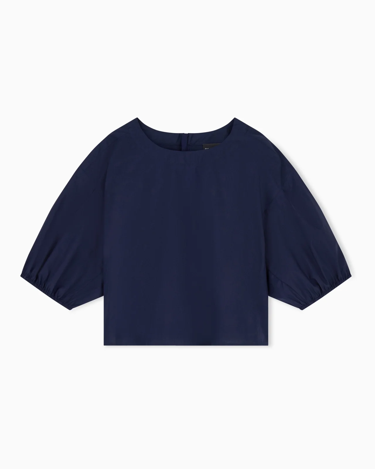 POPLIN BLOUSE WITH PUFFED SLEEVES - 1
