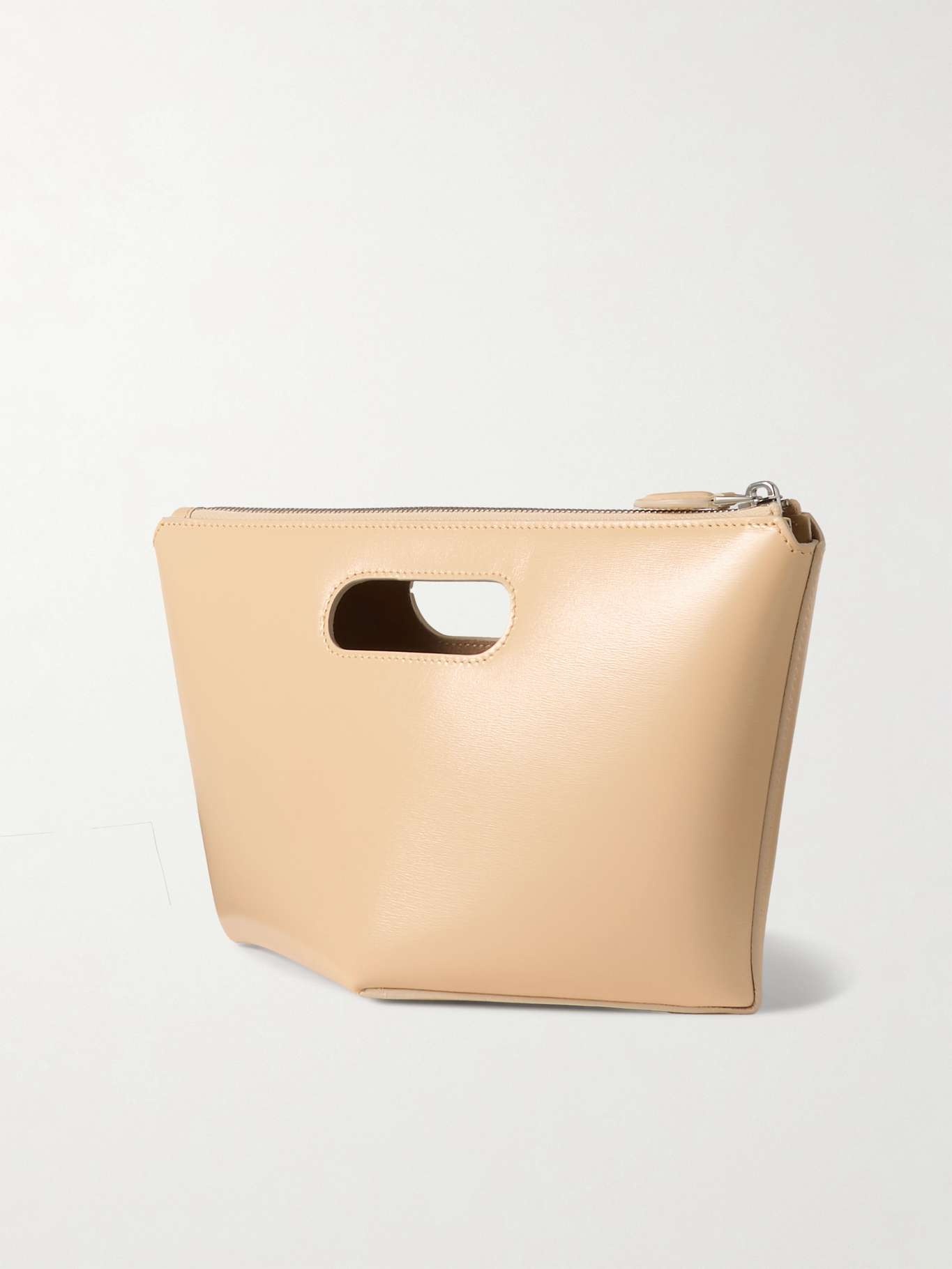 Folded leather pouch - 3