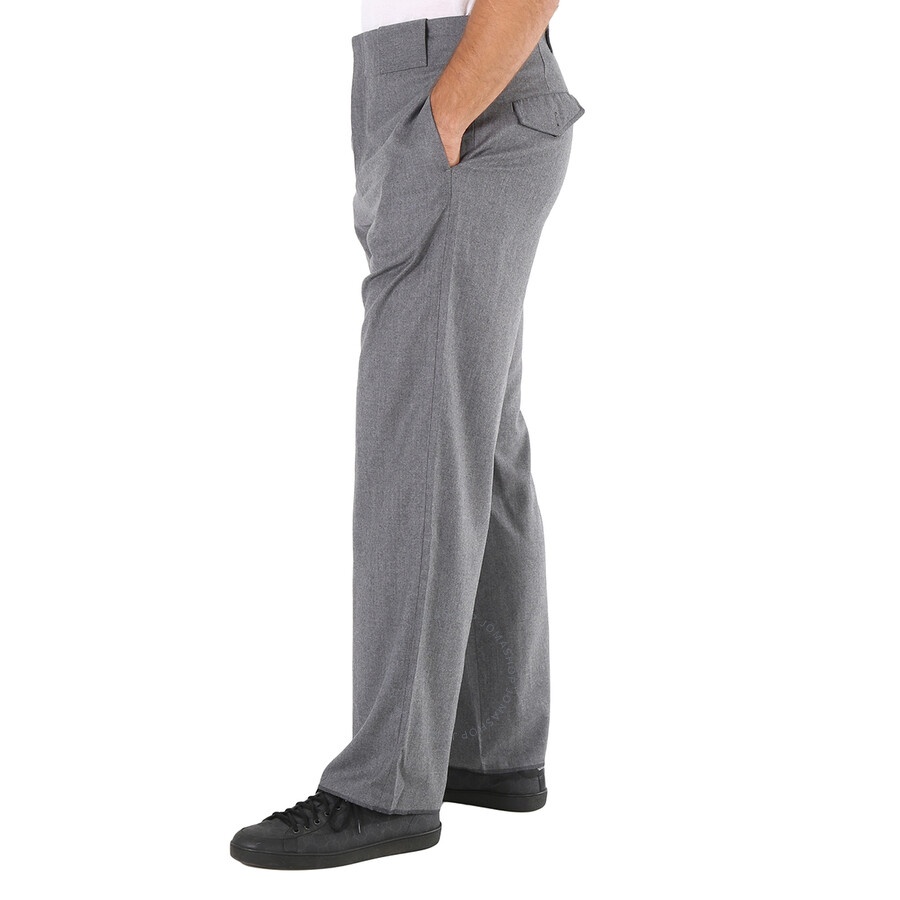 Emporio Armani Men's Grigio Straight-Leg Trousers - 4