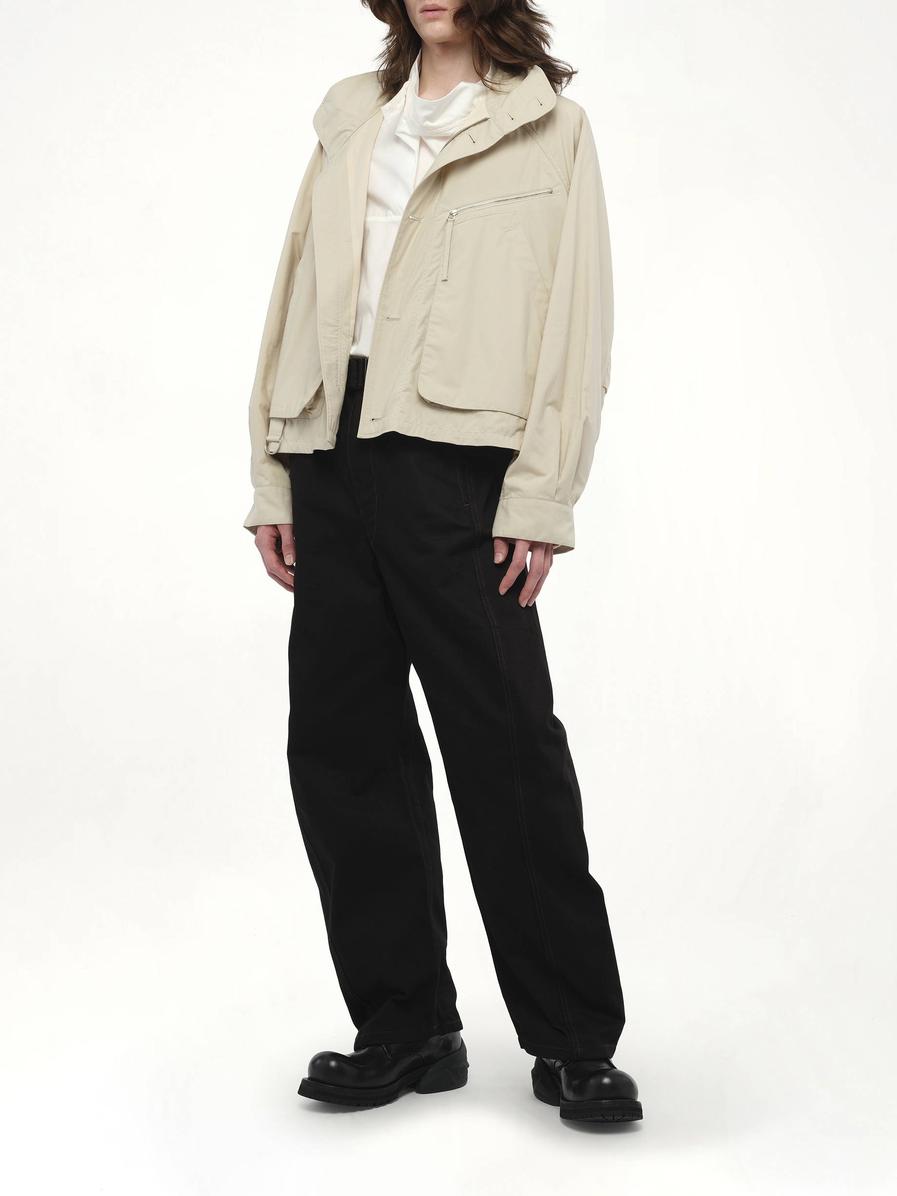 Parachute Blouson in Stone Beige - 4