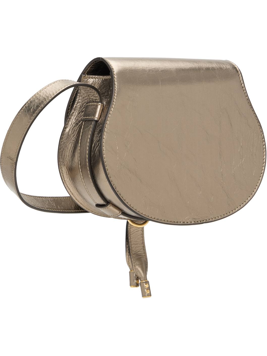 Silver Small Marcie Saddle Bag - 3