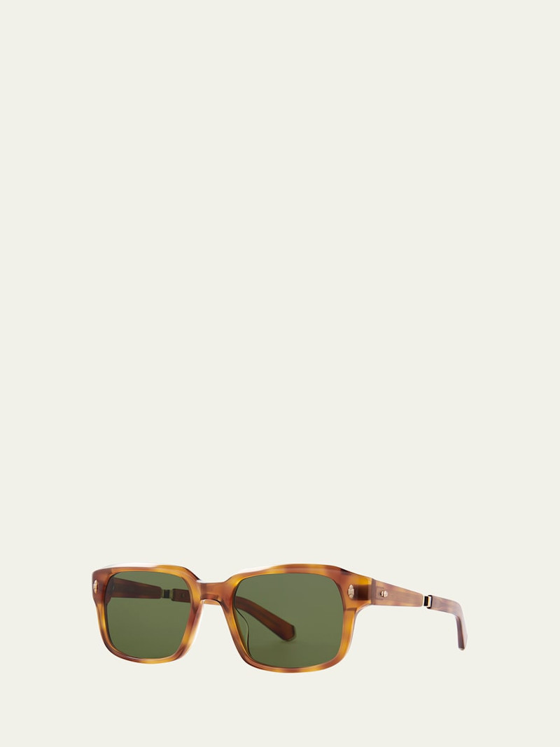 Mr. Leight Men's Purveyor Rectangle Sunglasses outlook
