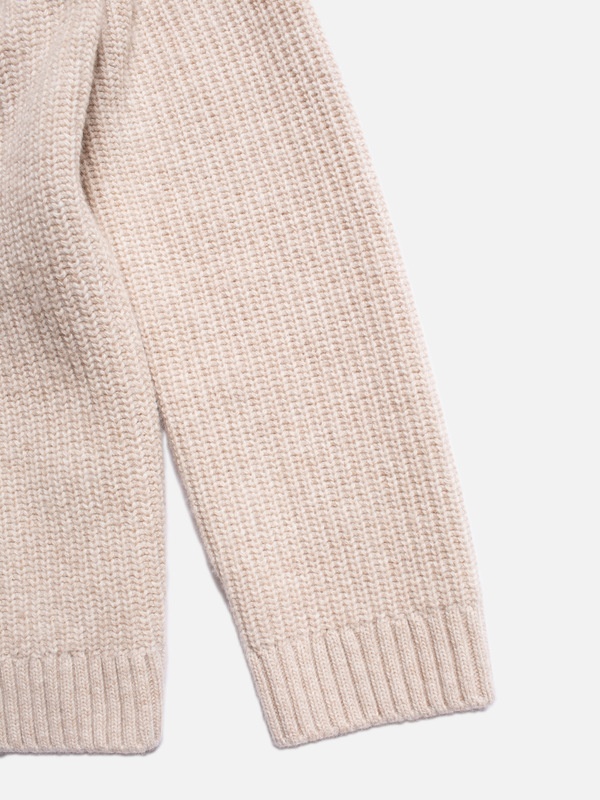 Kristina Rib Knit Cardigan Oat - 5