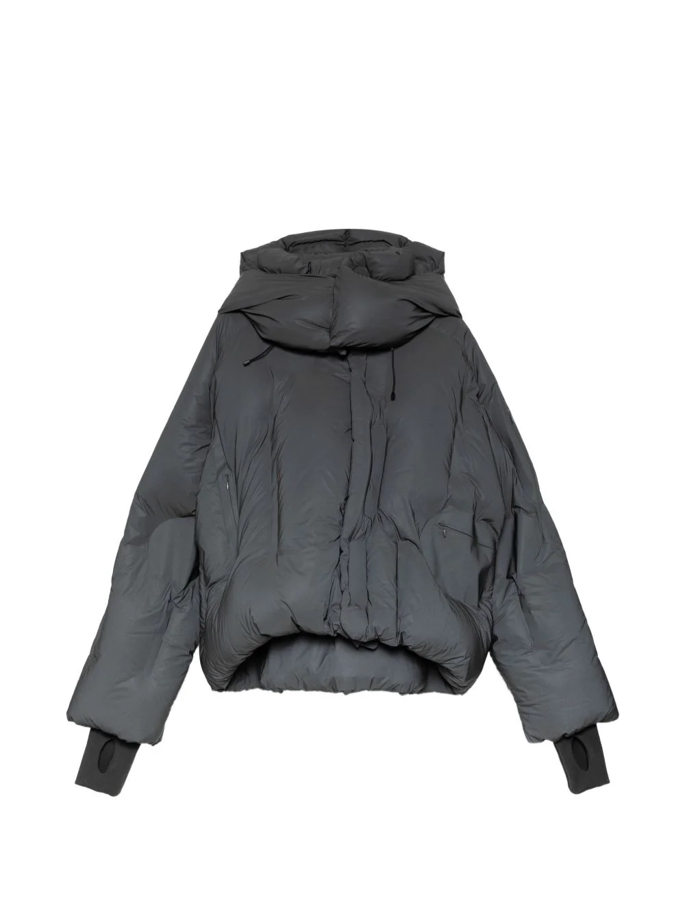 padded hooded down jacket - 1
