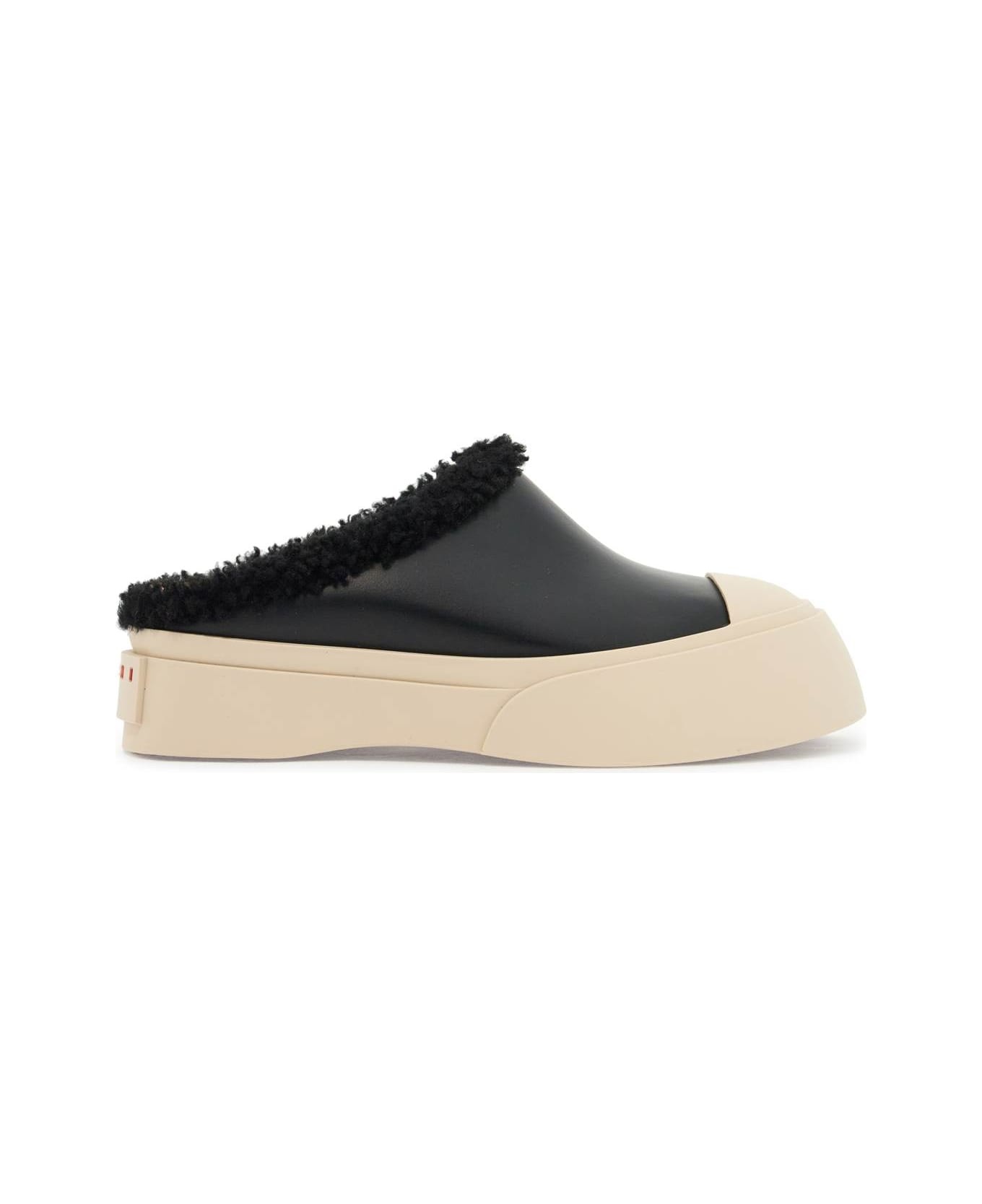 Pablo Leather And Shearling Clog - 1