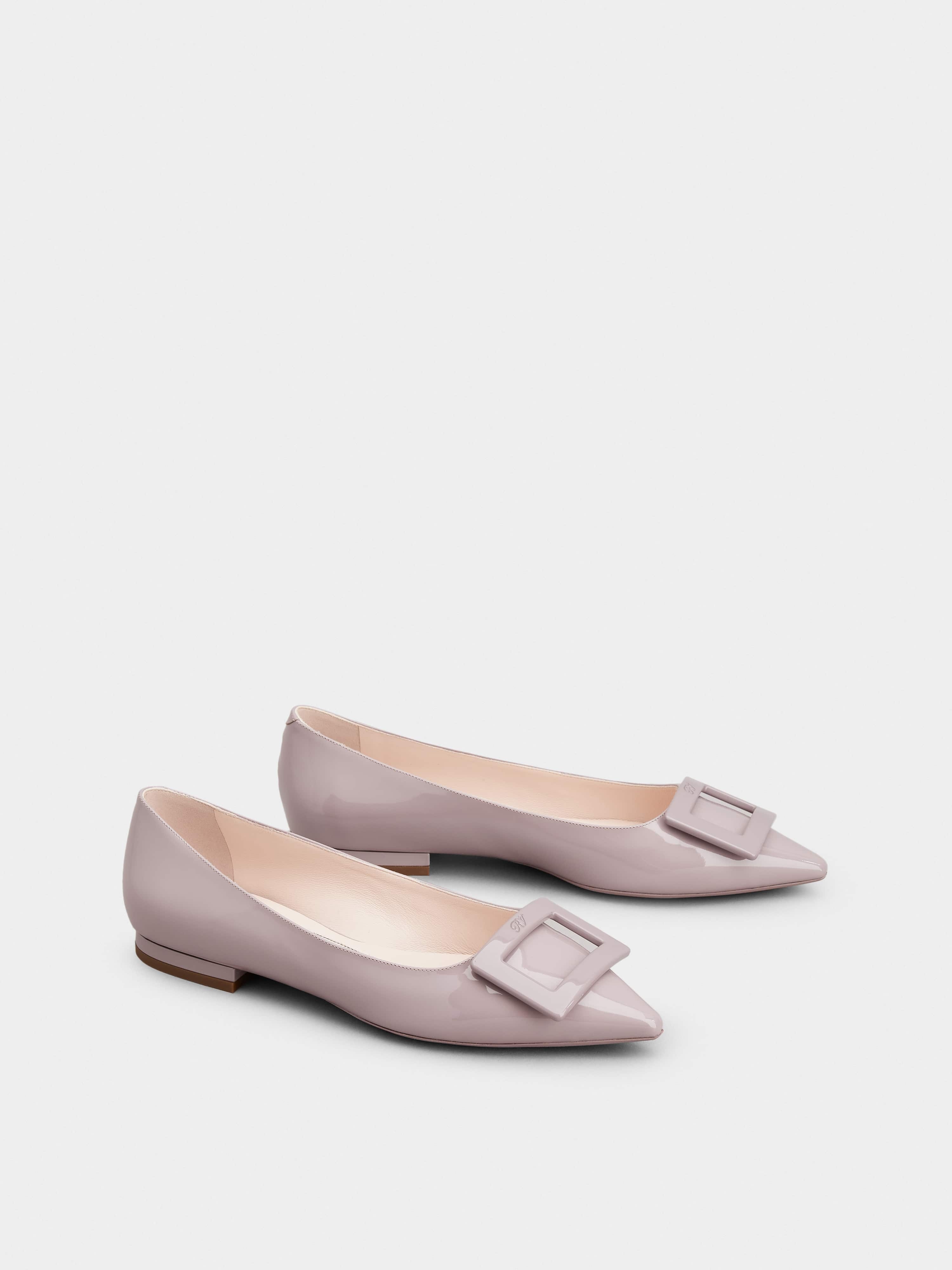 Gommettine Lacquered Buckle Ballerinas in Patent Leather - 2