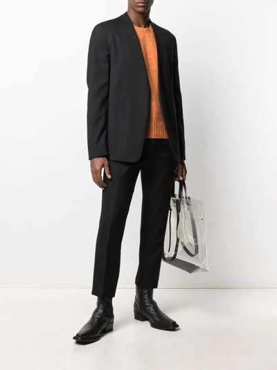 Haider Ackermann pressed-crease tailored trousers outlook