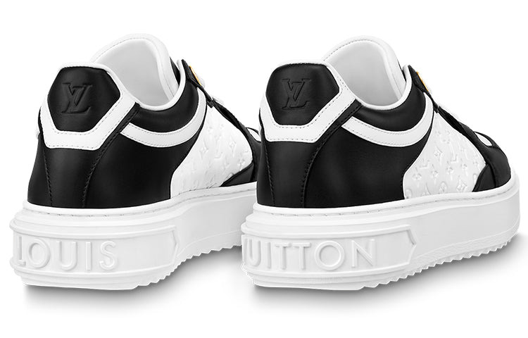 (WMNS) LOUIS VUITTON Time Out Sneakers 'White Mini monogram Black' 1ABUSJ - 4