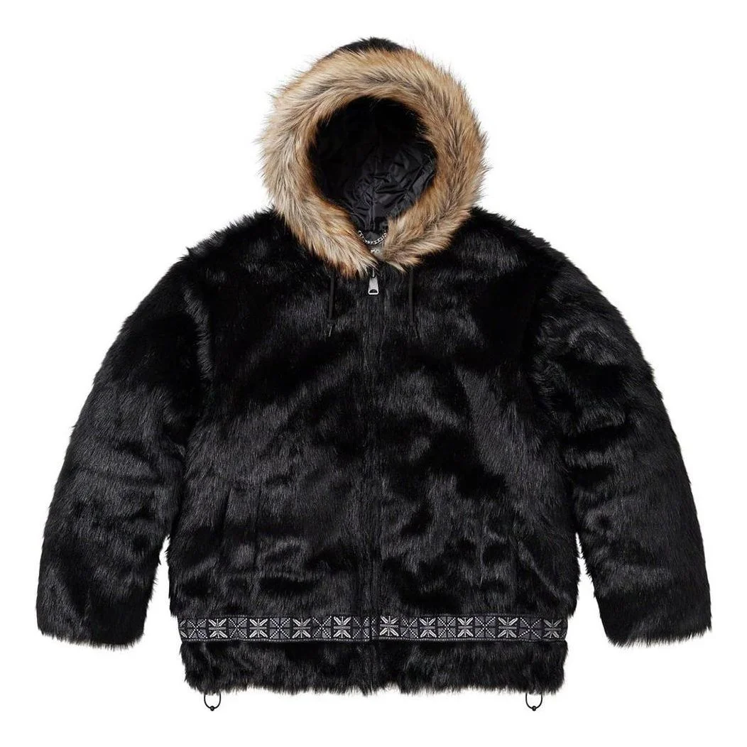 Supreme Faux Fur Parka 'Black' SUP-FW23-220 - 1