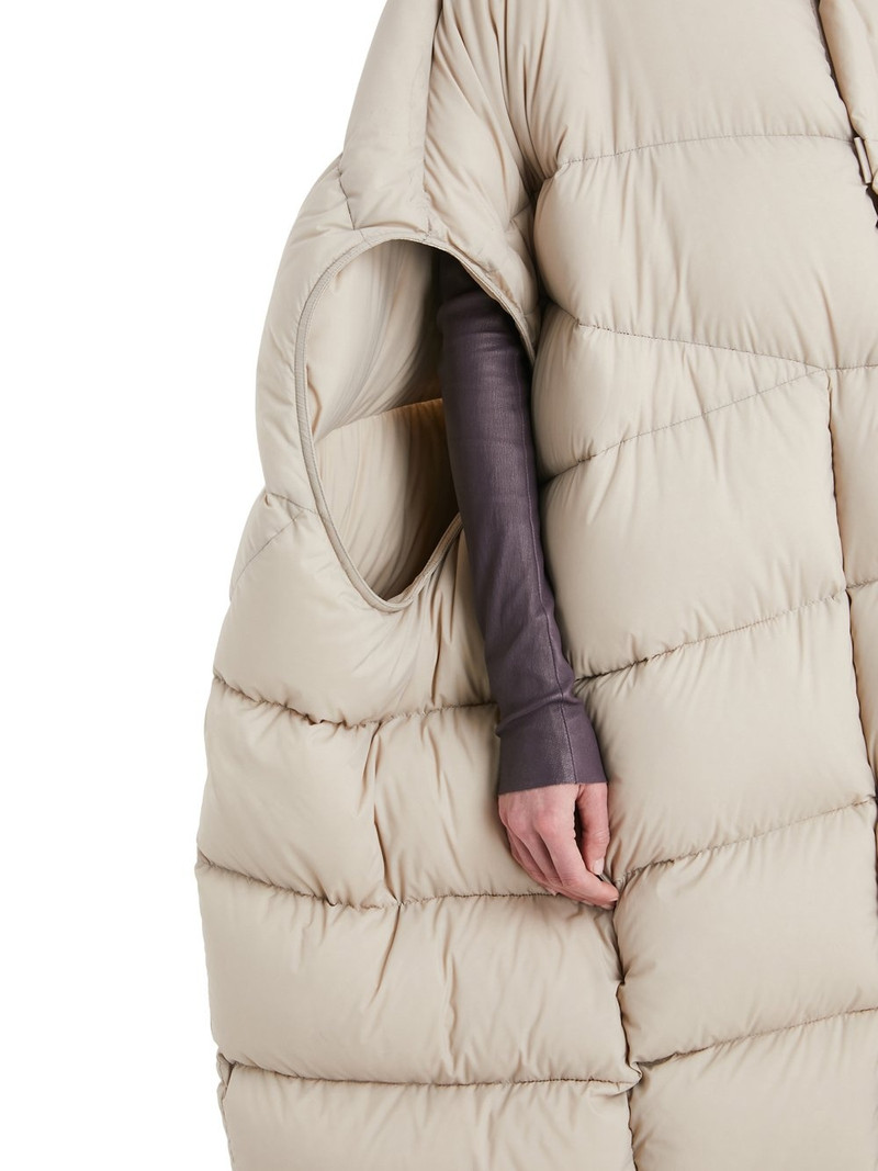 Beige Leightweight Nylon Geth Blanket Jacket 5