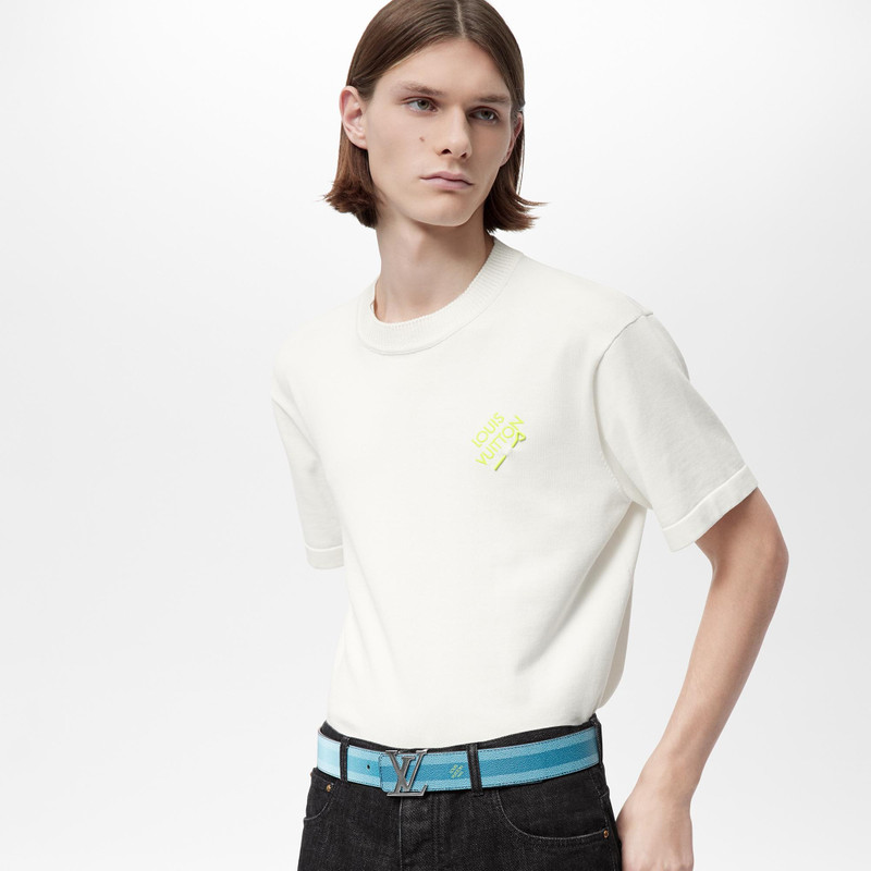 Louis Vuitton LV Initiales Damier Stripes 40MM Reversible Belt outlook